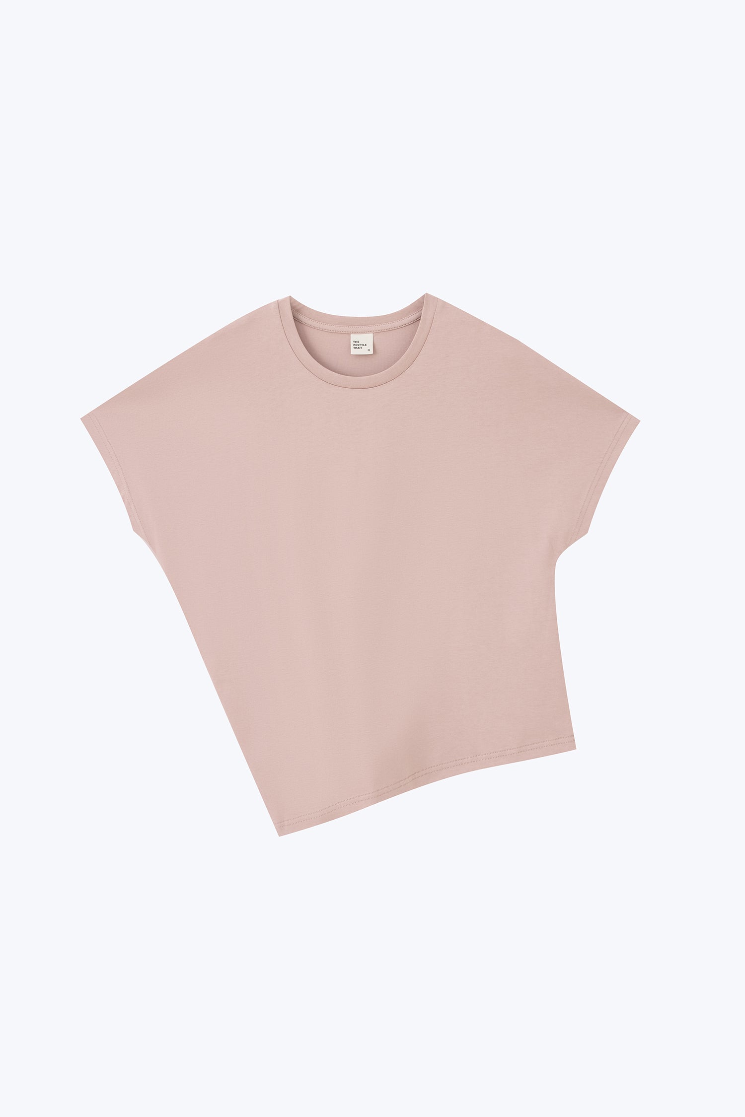 Asymmetric Tee - Dusk Pink