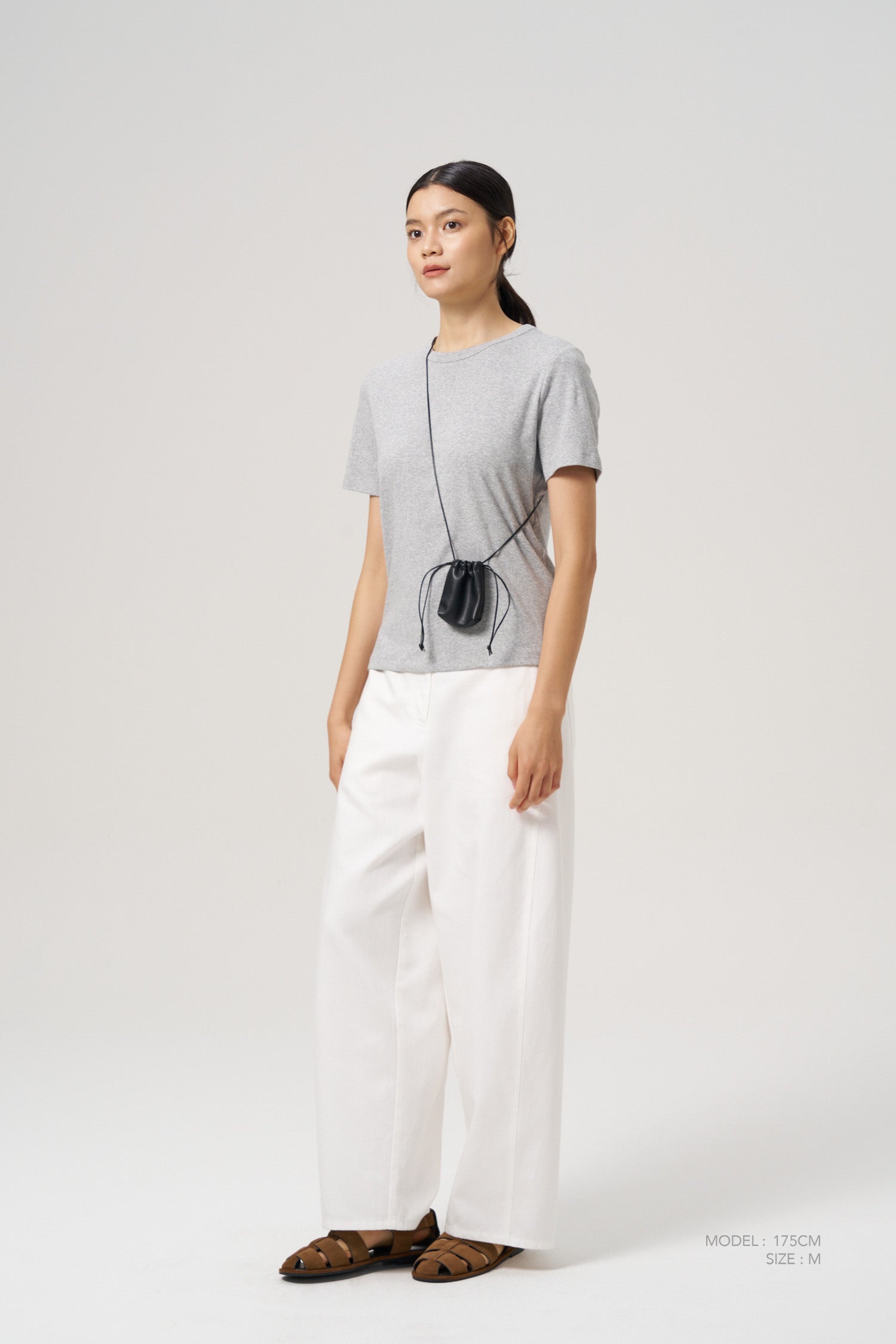 Crew Neck Tee - Hue Grey