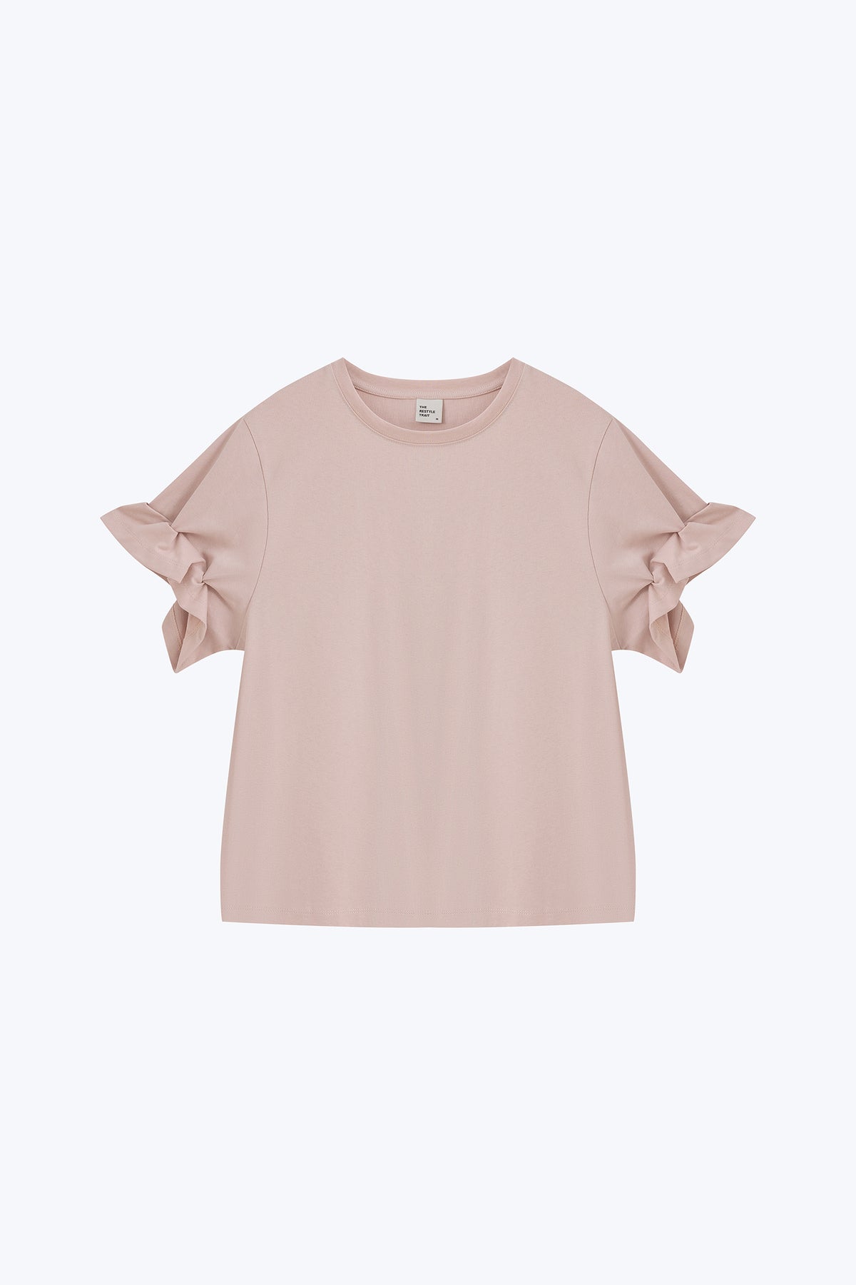 Ruffle Sleeve Tee - Blush