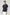 Ruffle Sleeve Tee - Navy