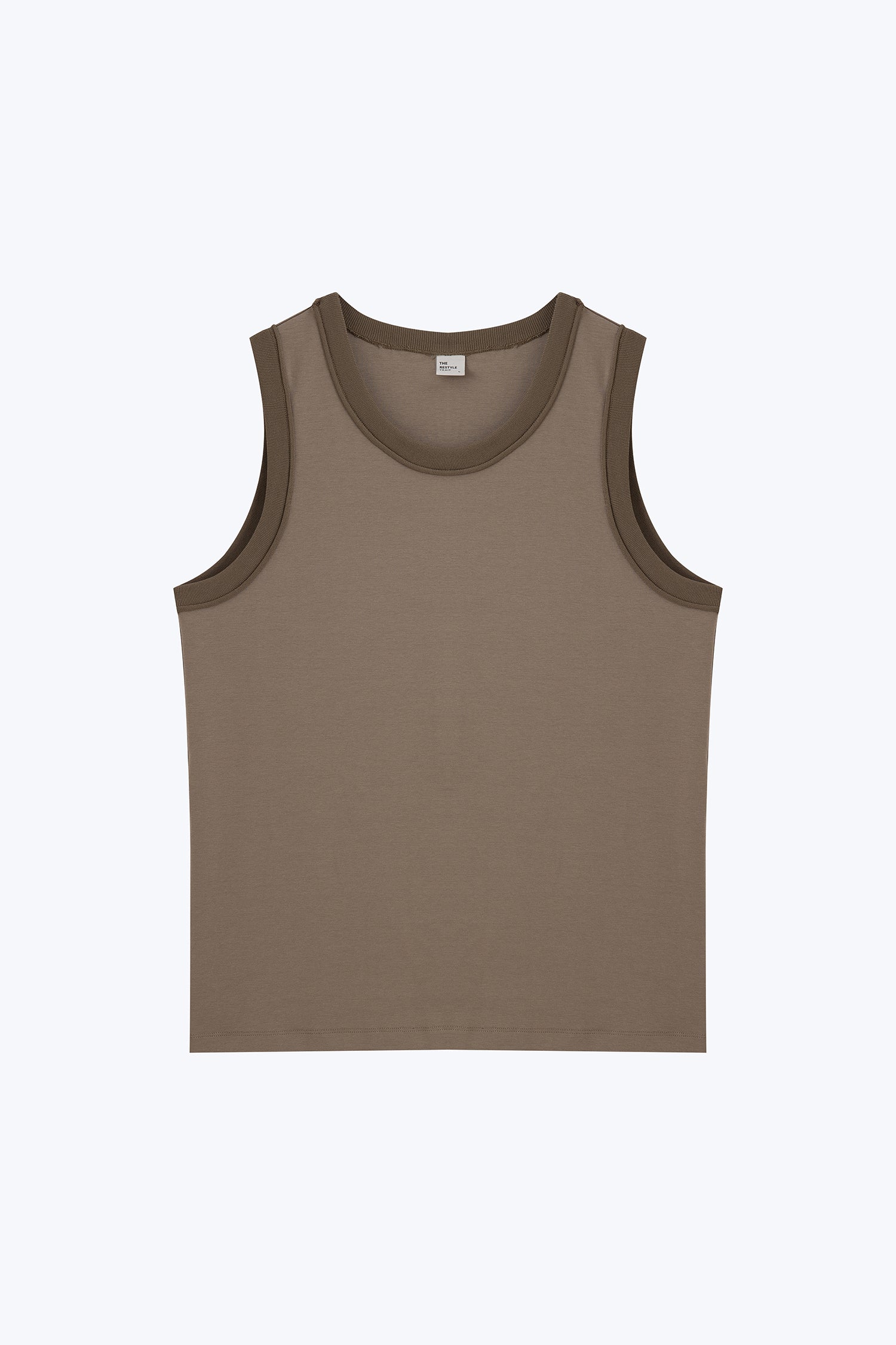 Sleeveless Tank Top - Grey Green