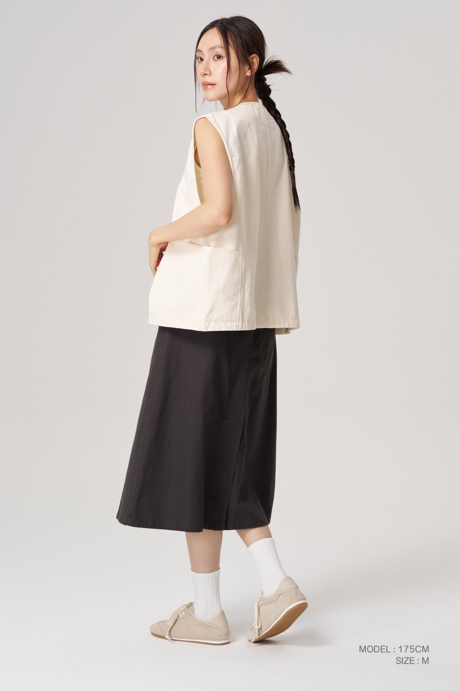 Oversized Vest - Ecru