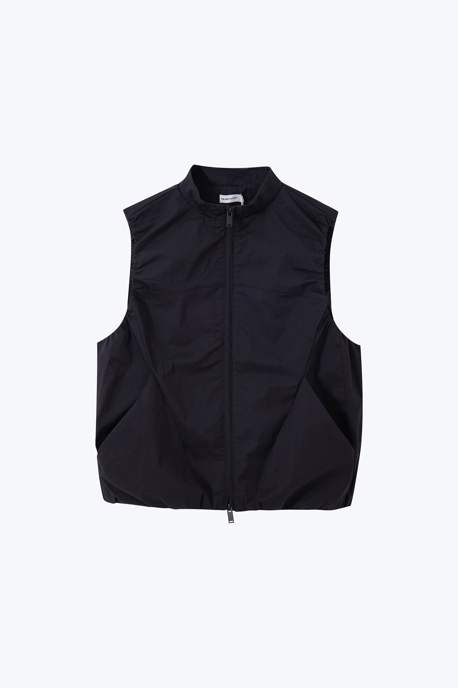 Gathered Vest - Black