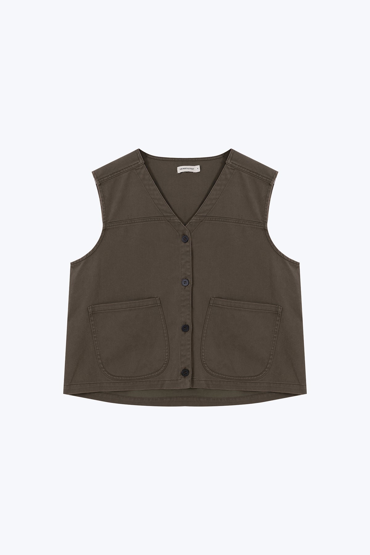 Patch Pocket Vest - Army Green