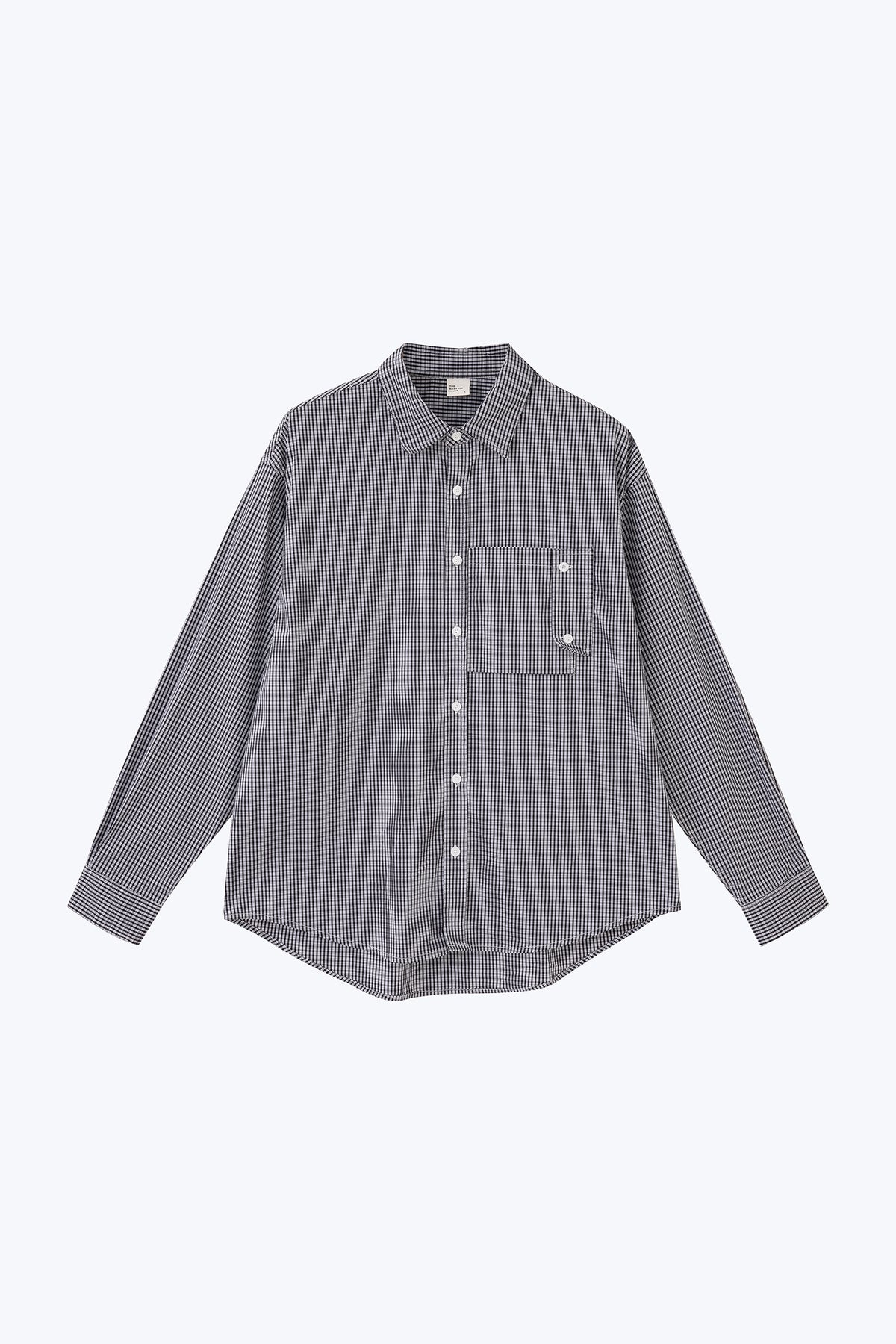 Checkered Long Sleeve Shirt - Checkered Black