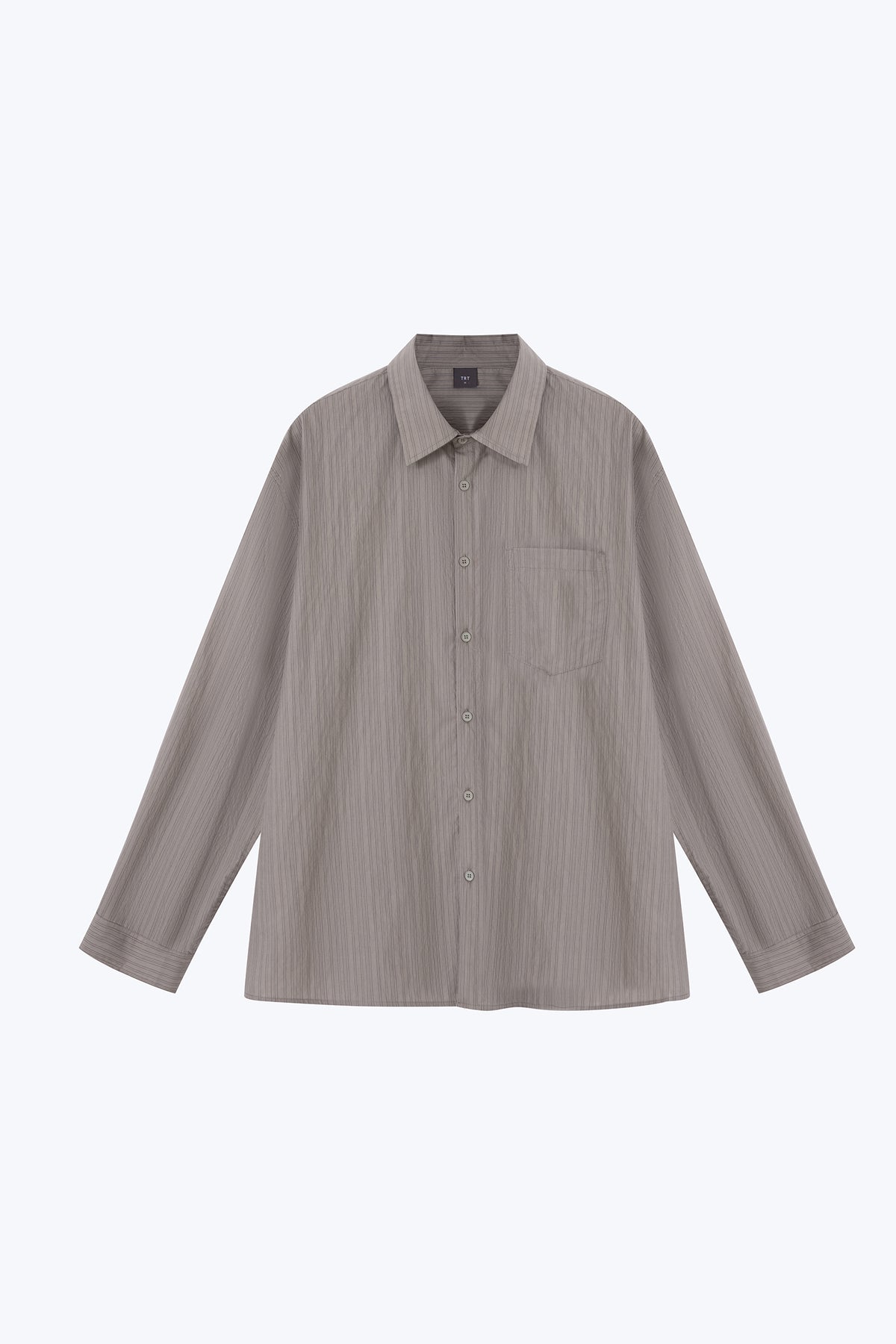 Striped Long Sleeve Shirt - Khaki Green