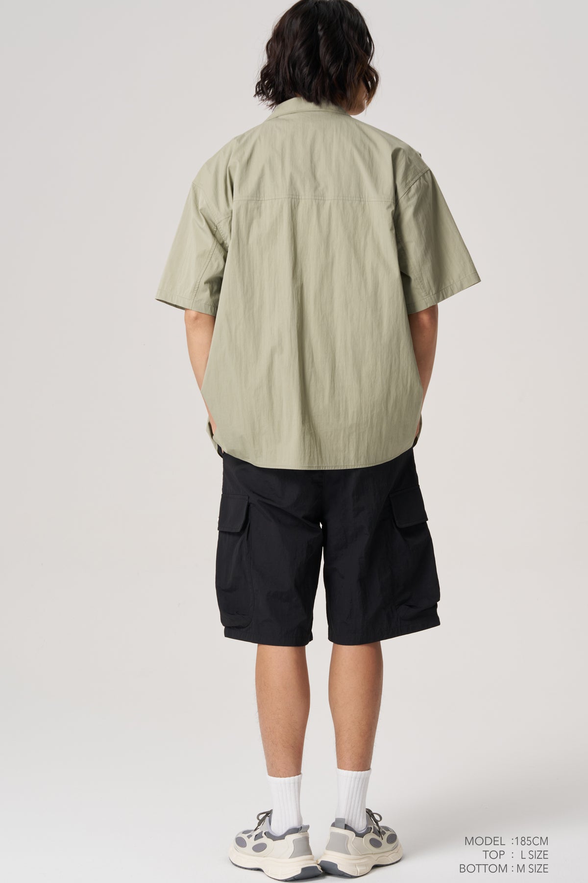 Utility Vest Panel Shirt - Sage