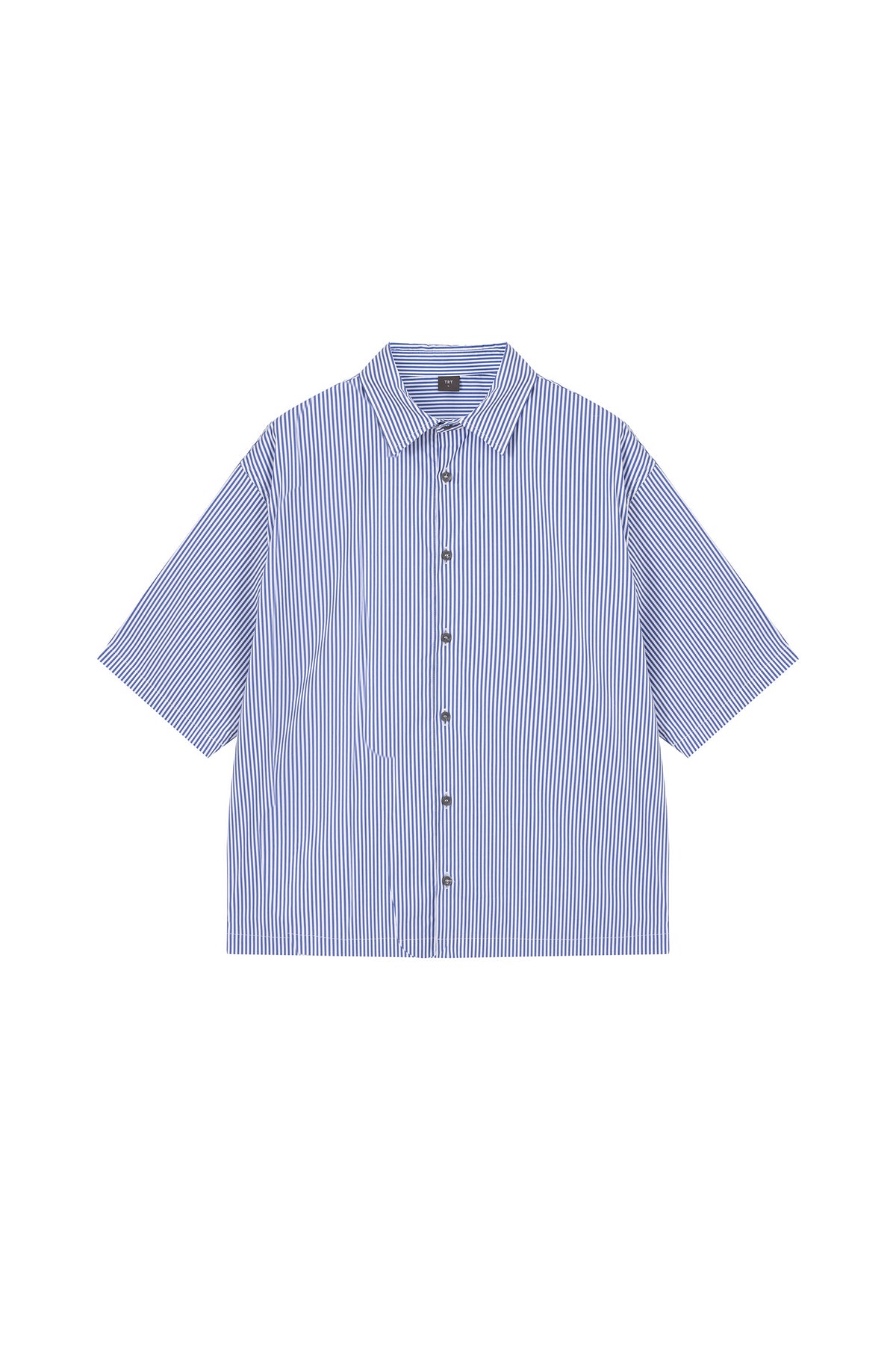 Oversized Striped Shirt - Stripes Blue