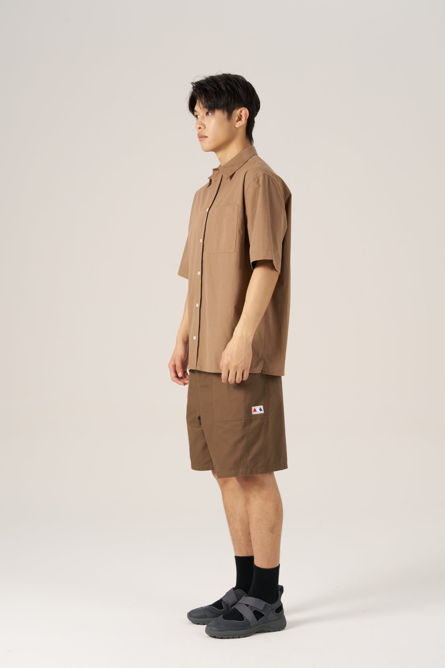 Relaxed Fit Pocket Shirt - Brown