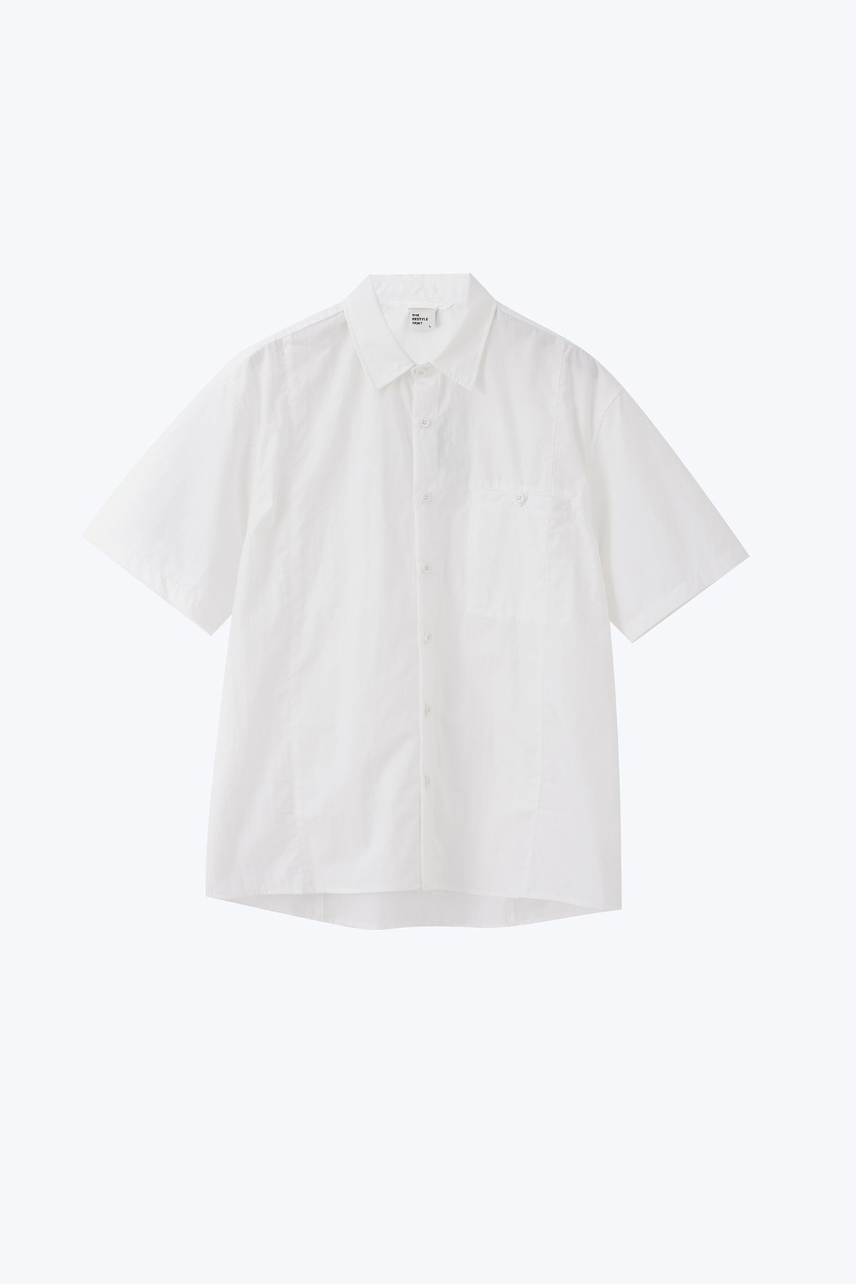 Front Seam Pocket Shirt - White