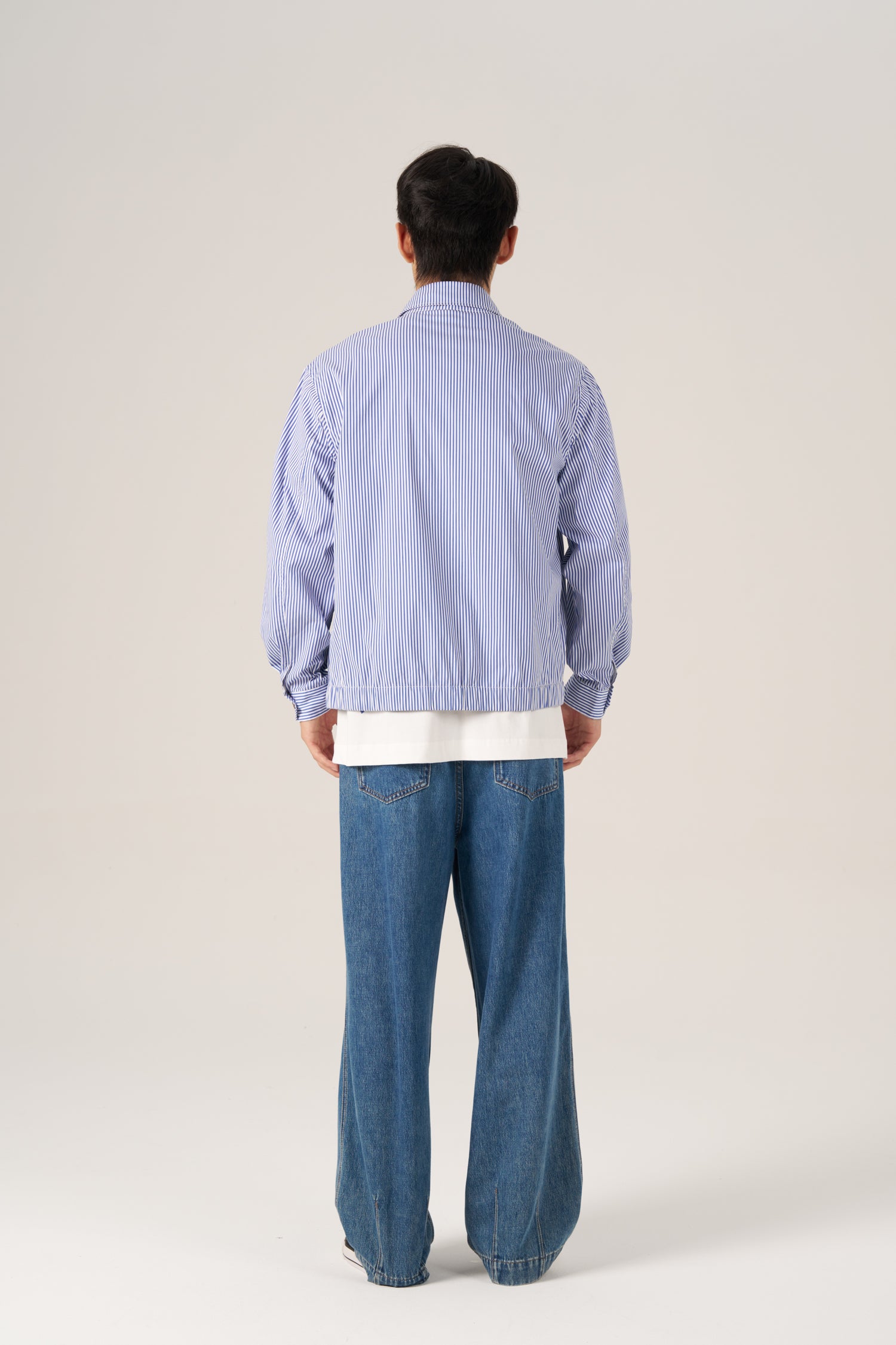 Striped Zip Jacket - Stripes Blue