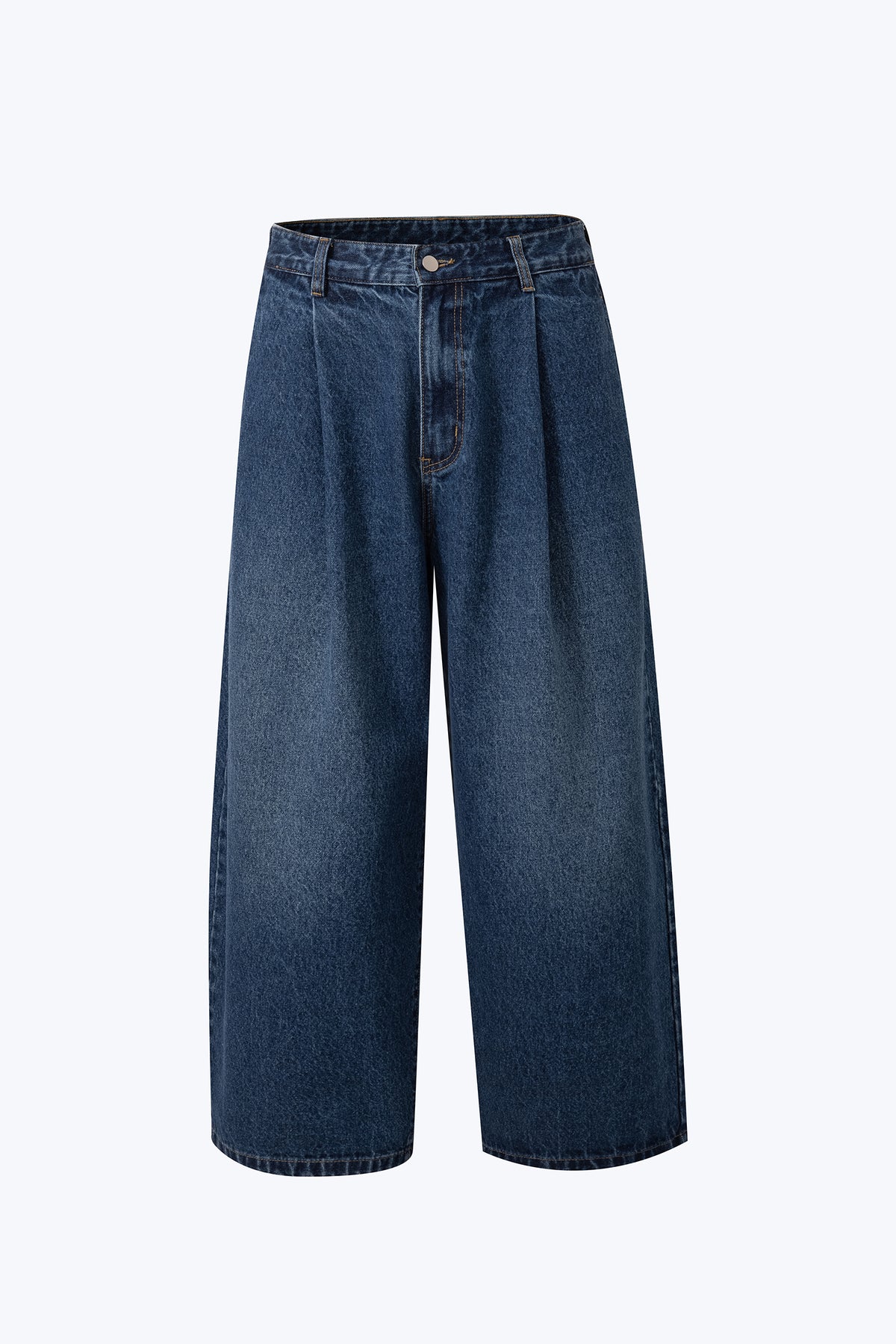 Barrel Twill Denim Trousers - Denim