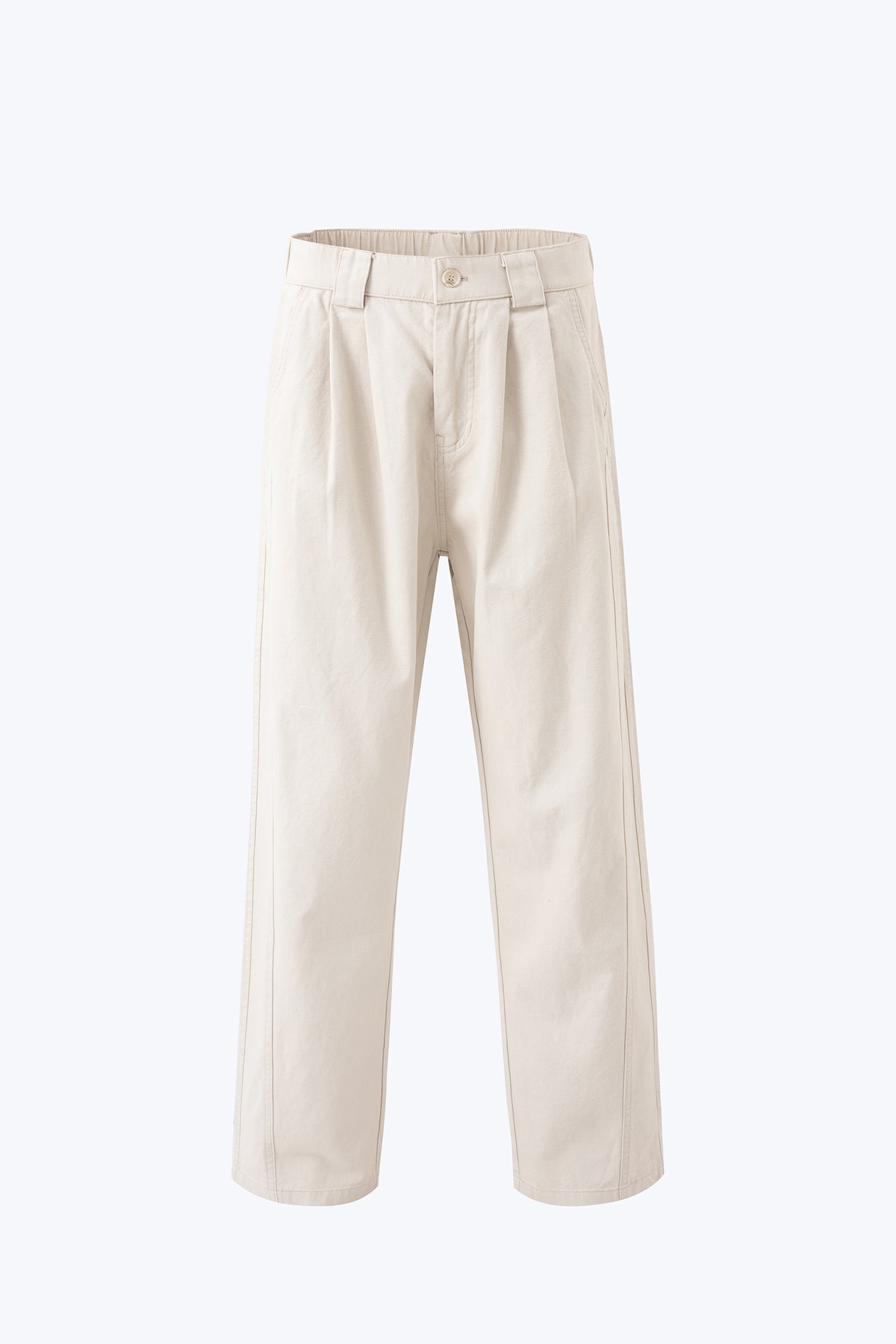 Relaxed Pleated Trousers - Sand