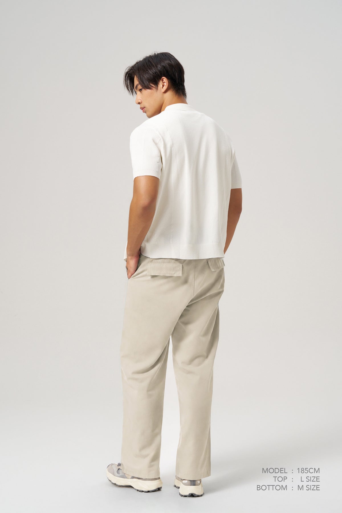 Pleated Trousers - Beige