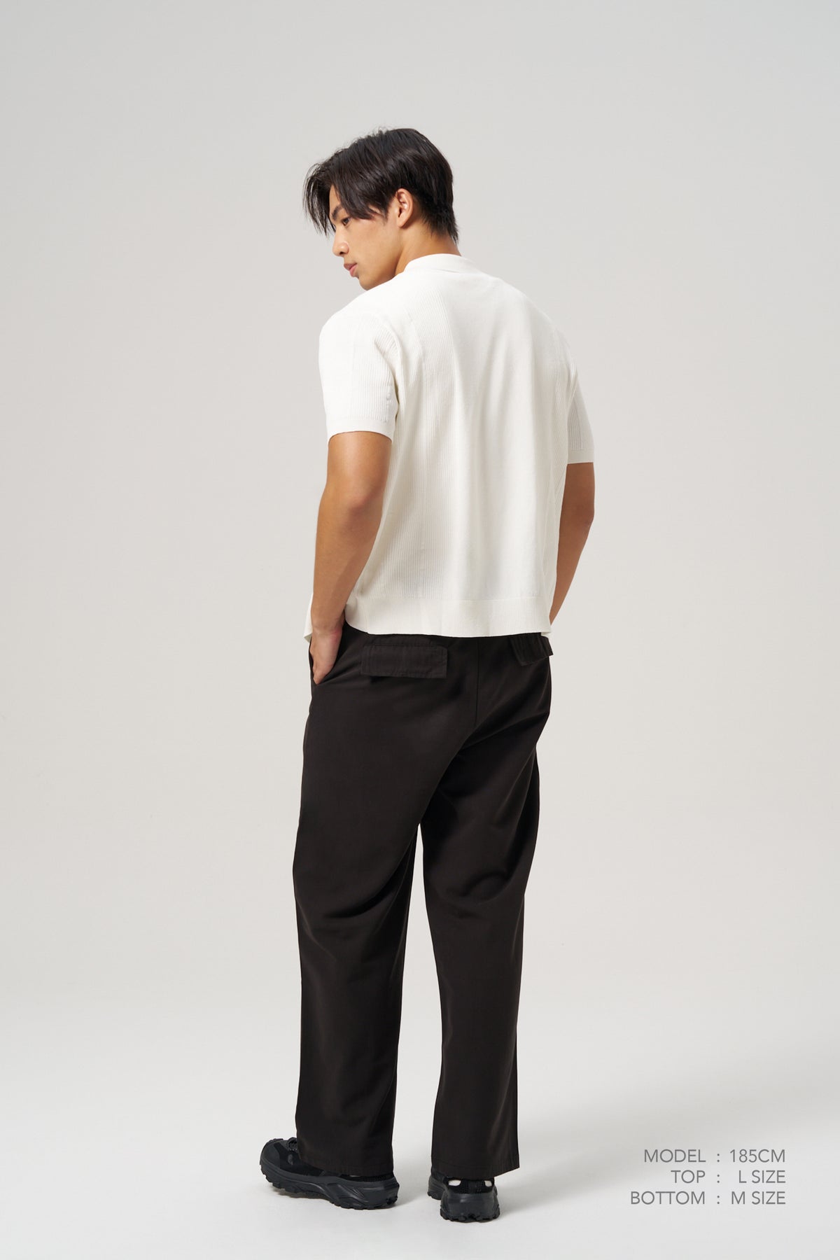 Pleated Trousers - Black