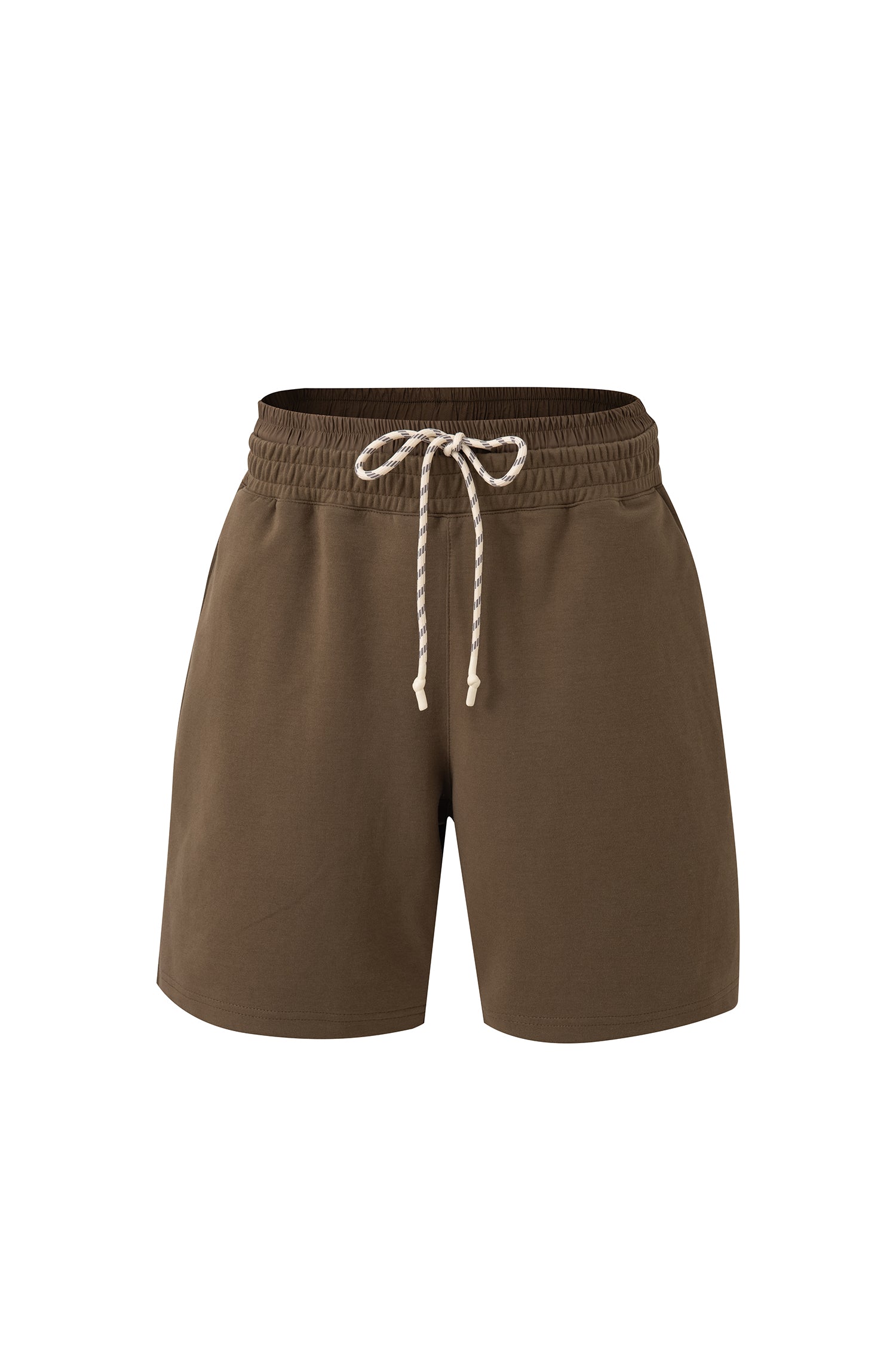 Double Waistband Sweatshorts - Army Green