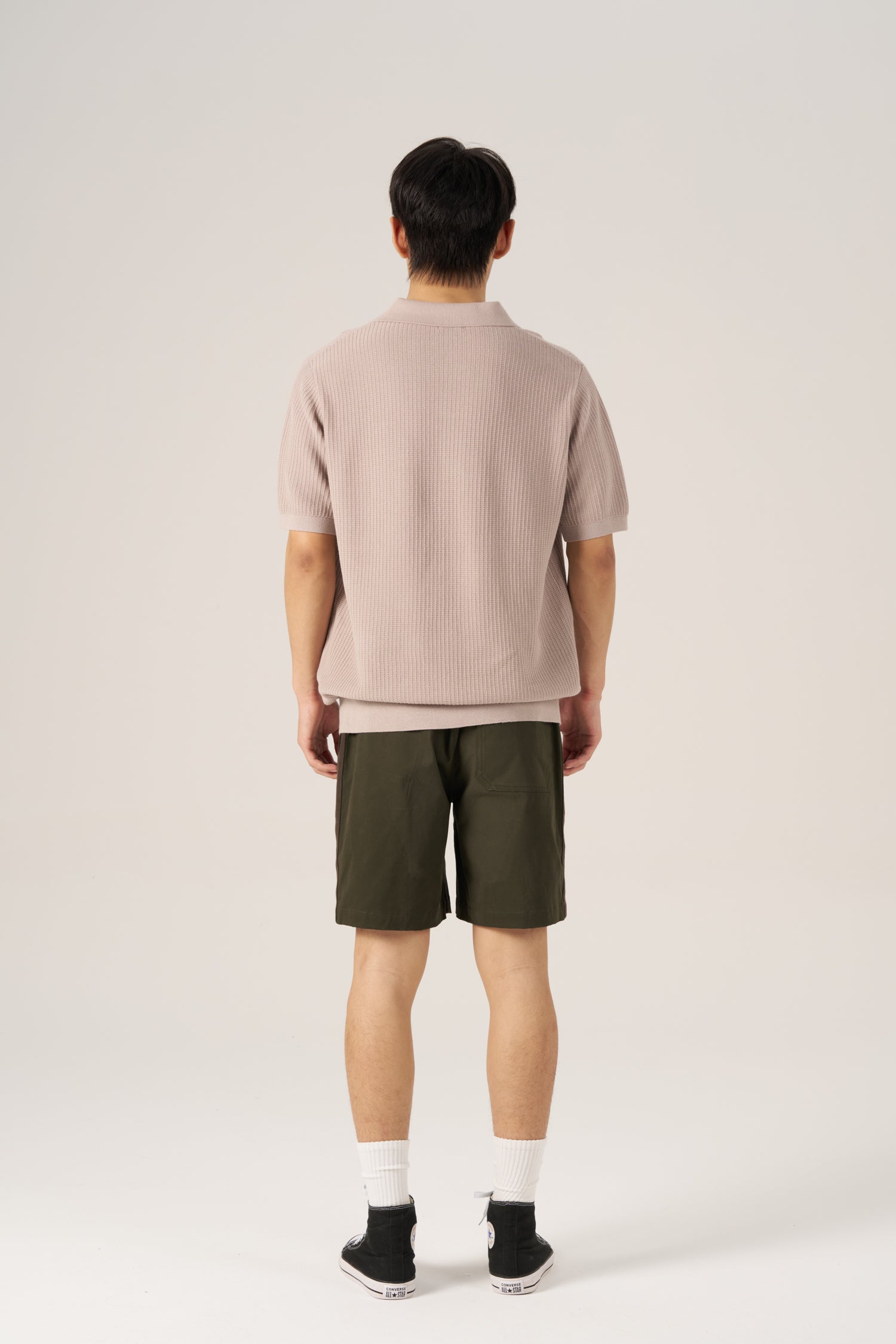 Webbing Trim Shorts - Army Green