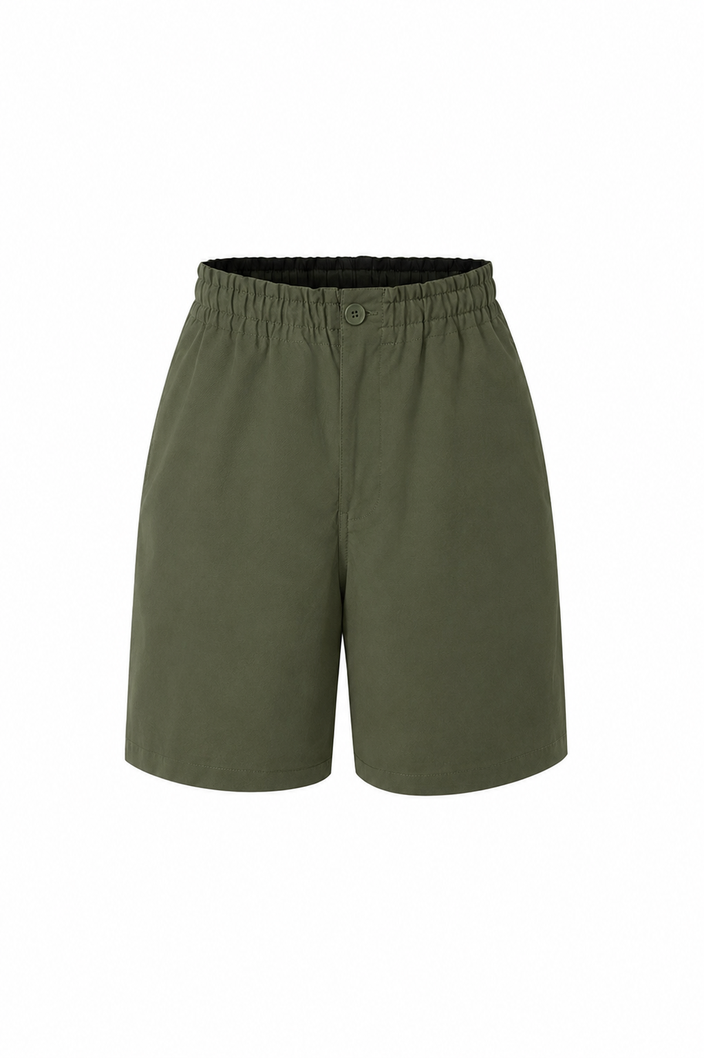 Webbing Trim Shorts - Army Green
