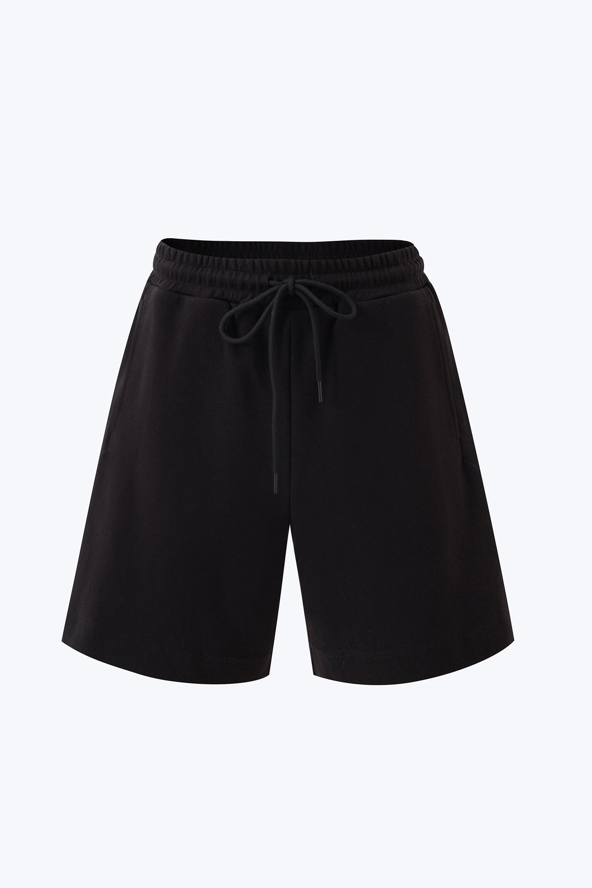 Jersey Drawstring Shorts - Black