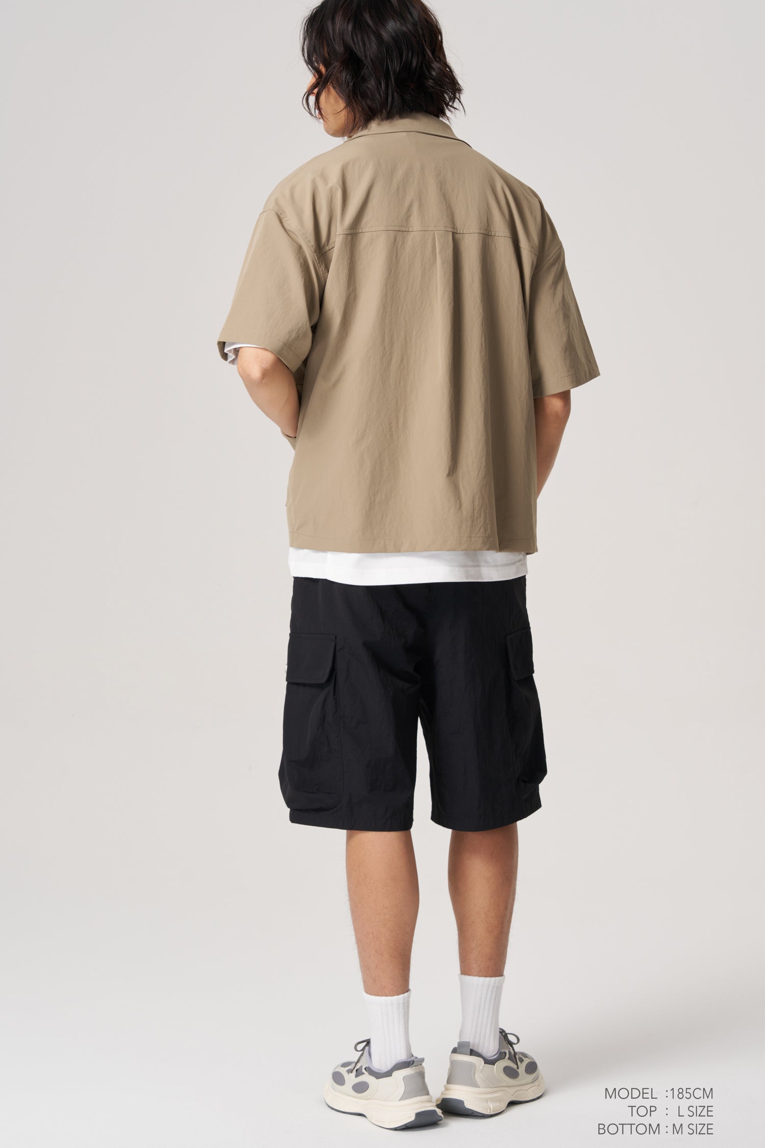 Utility Drawstring Shorts - Black