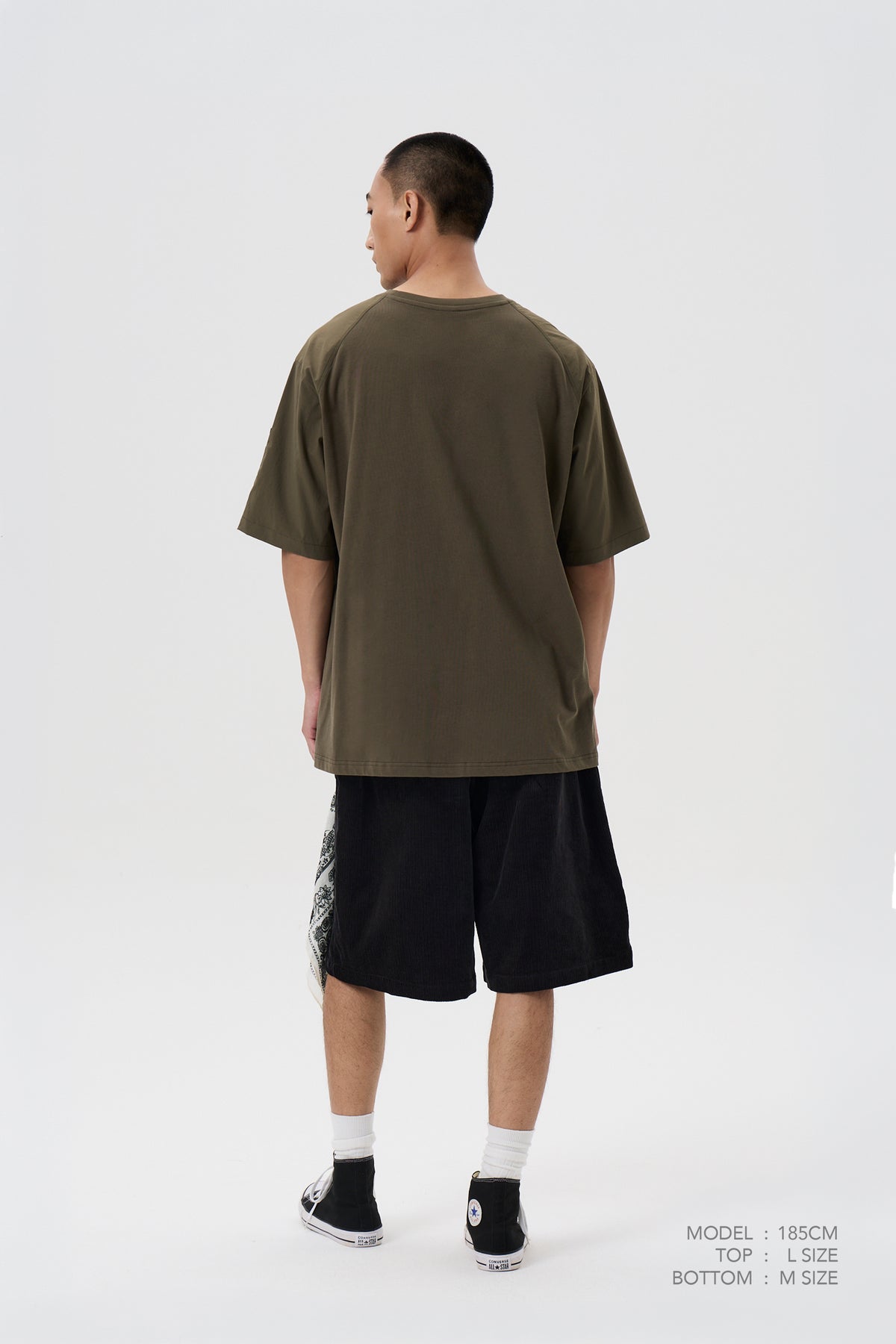 Pleated Bermudas - Charcoal