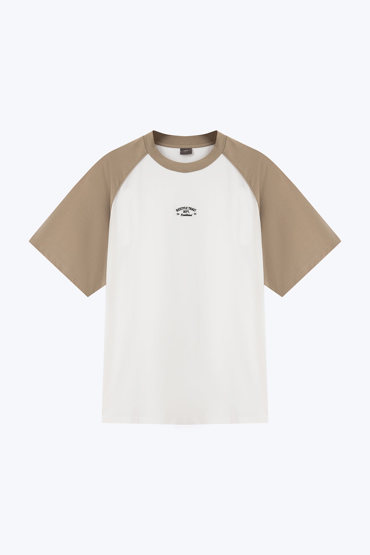 (C) TRT Embroidered Raglan Tee - Taupe