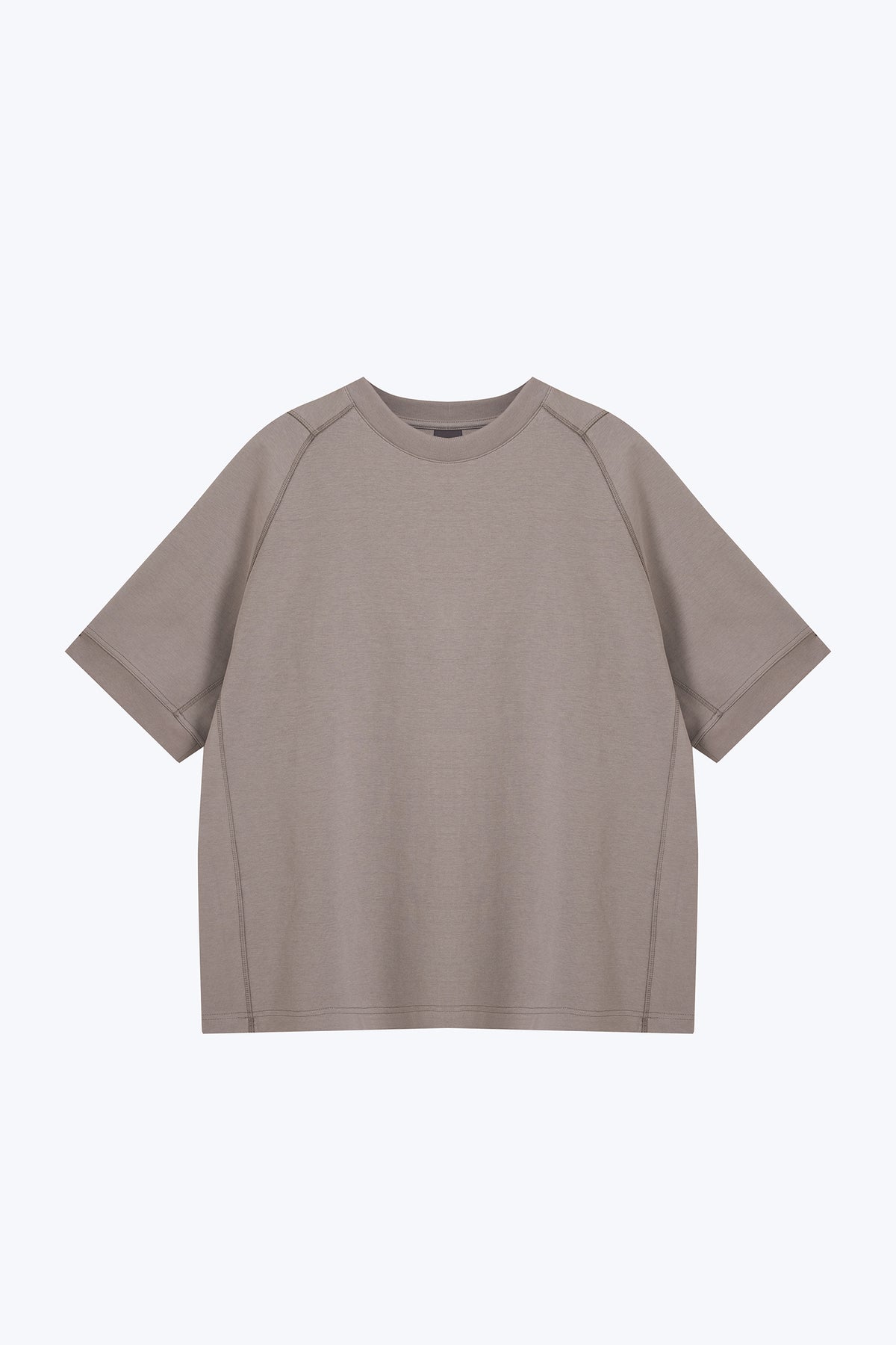 Oversized Panel Tee - Gunmetal