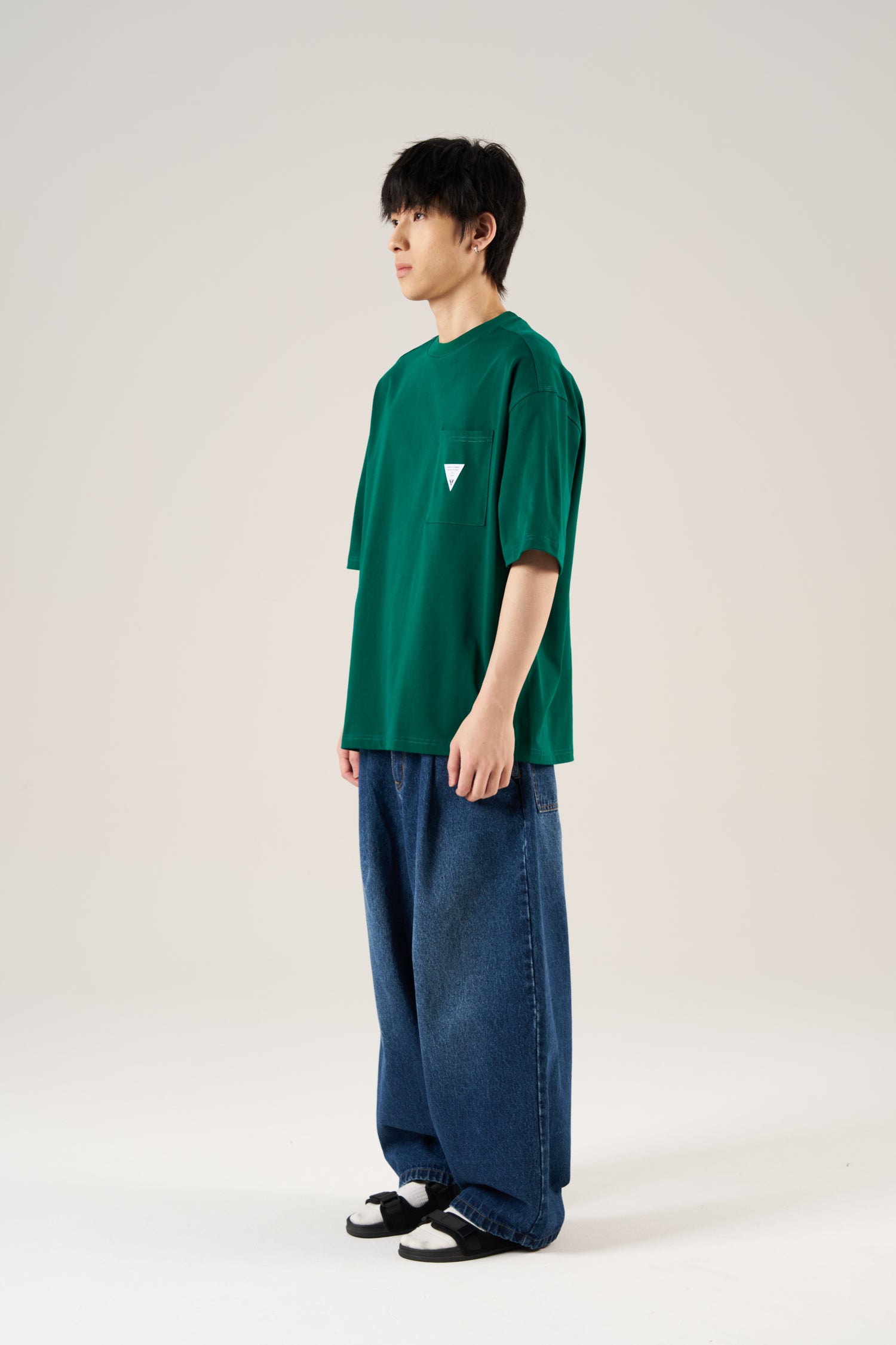 (C) Utility Panel Tee - Forest Green