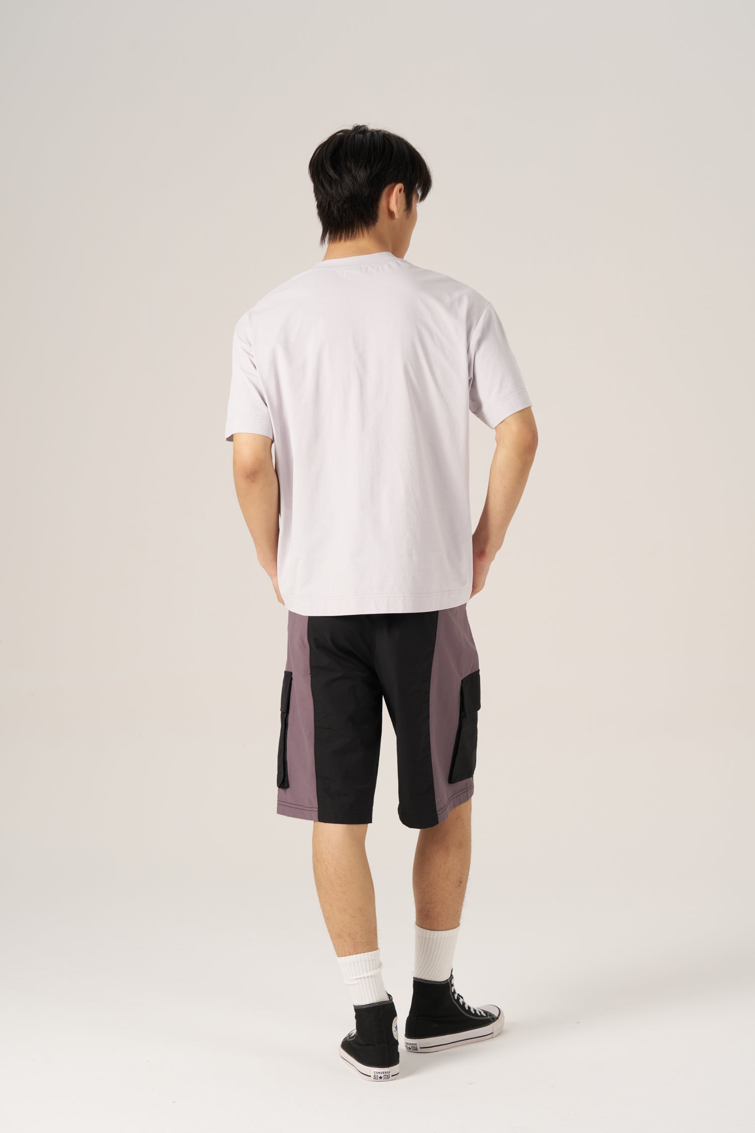 (C) Flap Pocket Tee - Lavender