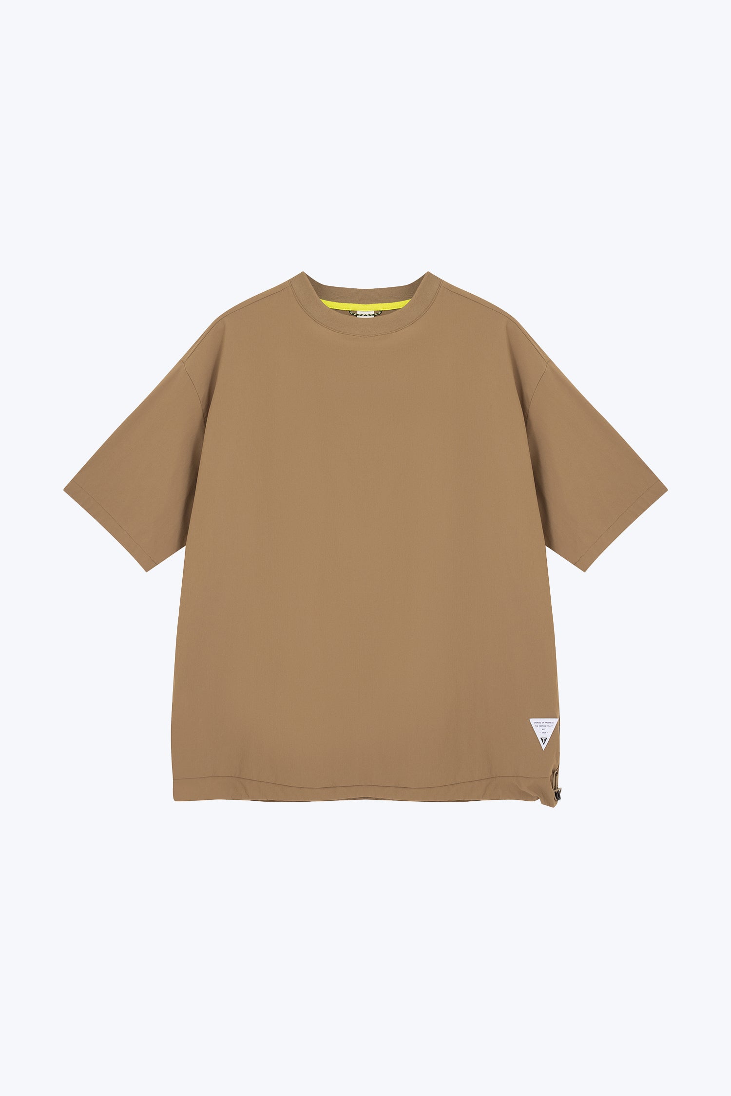 (C) Utility Panel Drawstring Tee - Dark Olive