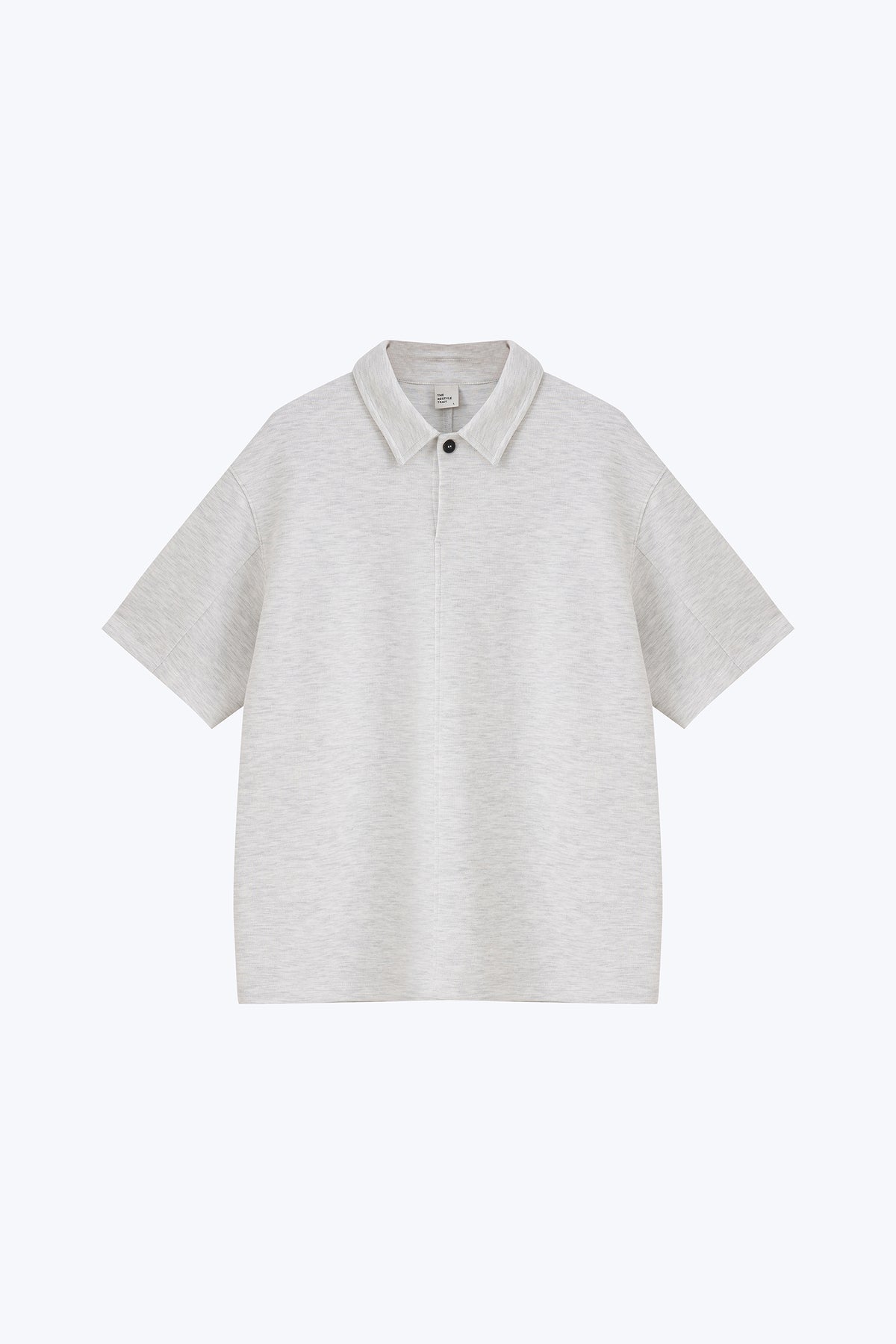 Relaxed Cotton/Poly Polo - Light Melange