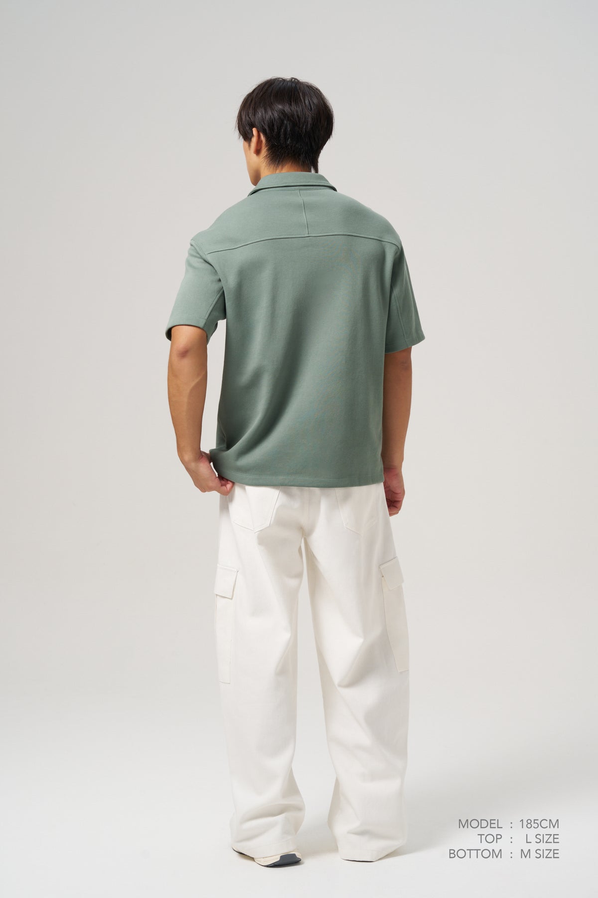 Relaxed Cotton/Poly Polo - Teal Green
