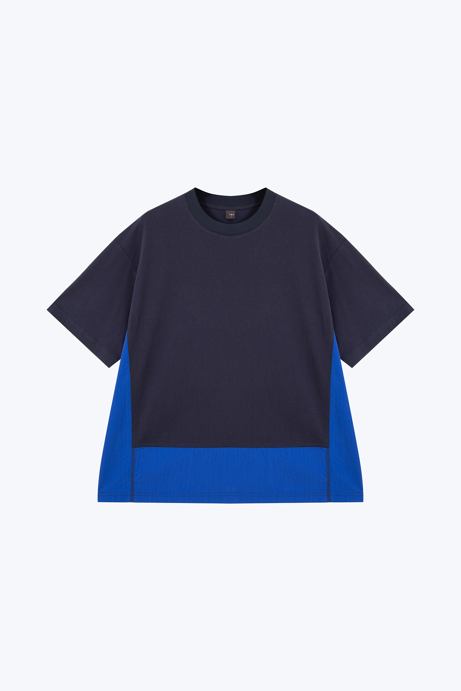 Oversized Panel Tee - Navy