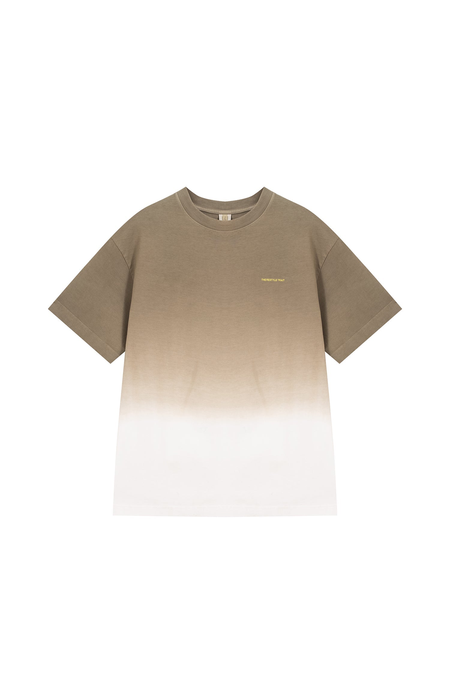 (C) Dip-Dye Oversized Tee - Cocoa