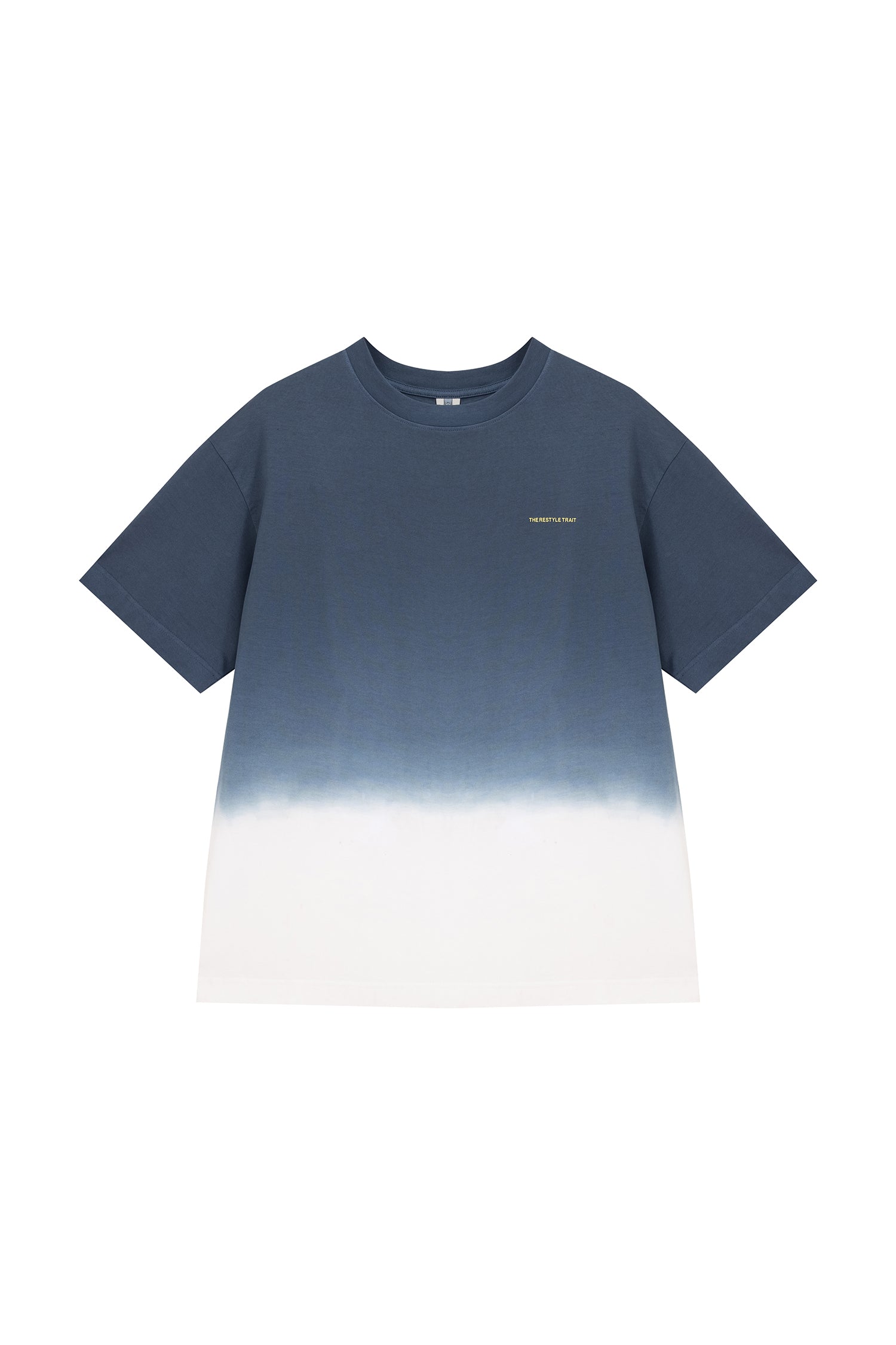 (C) Dip-Dye Oversized Tee - Navy