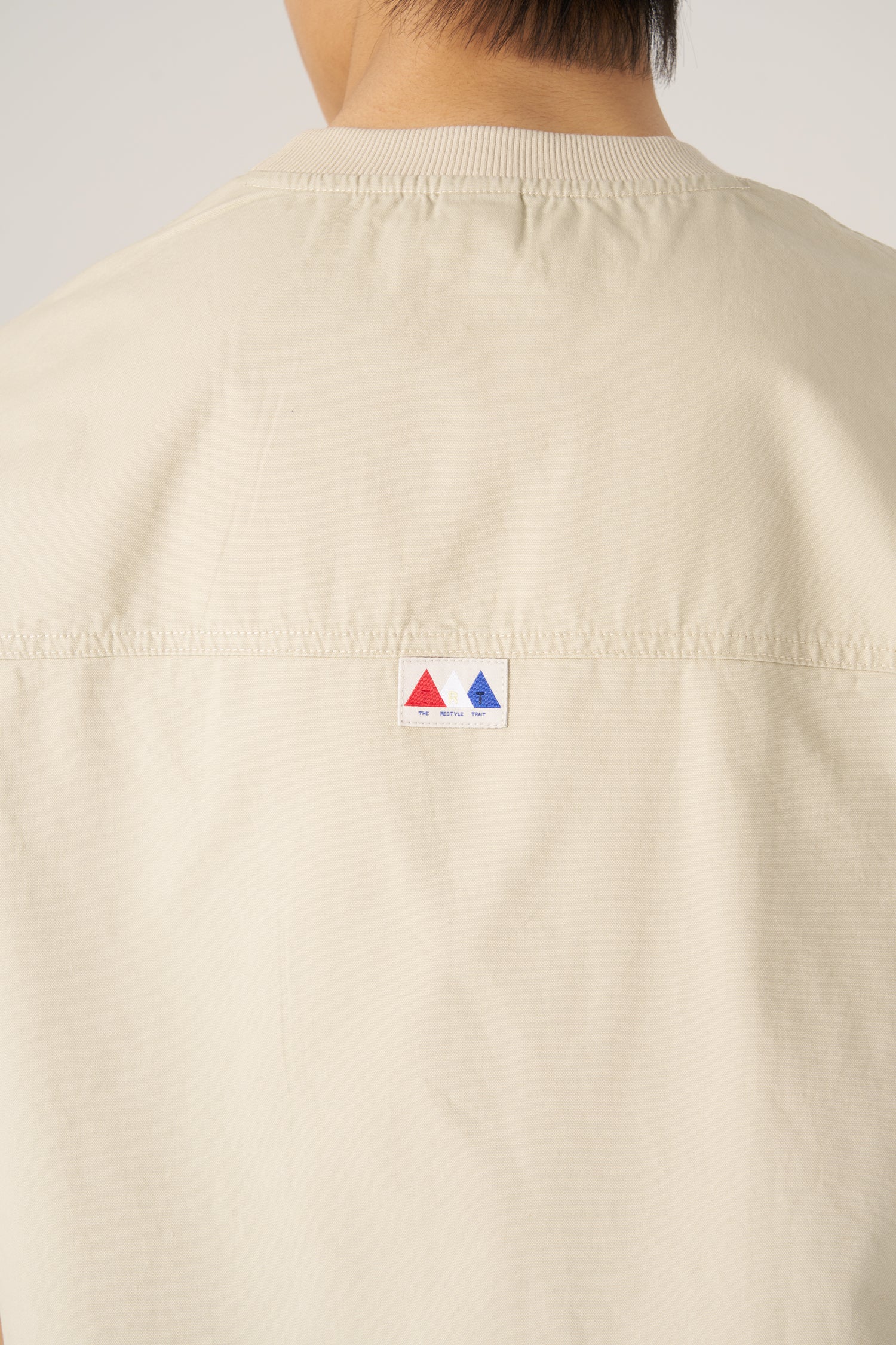 Oversized Patch Pocket Tee - Sandstone
