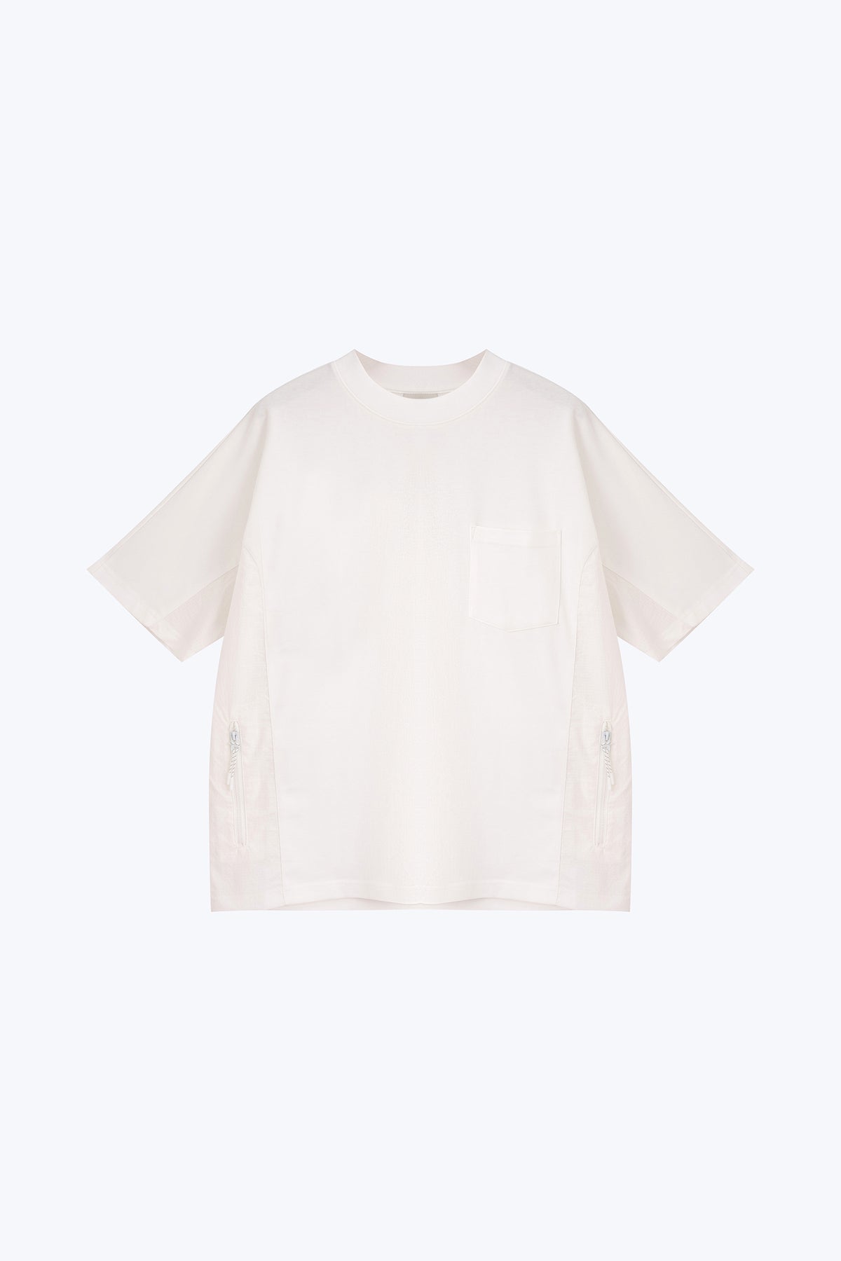 V-Notch Collar Tee - White