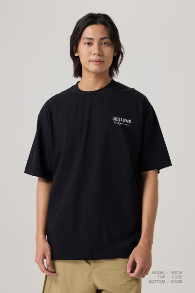 Life's a Beach Tee - Black