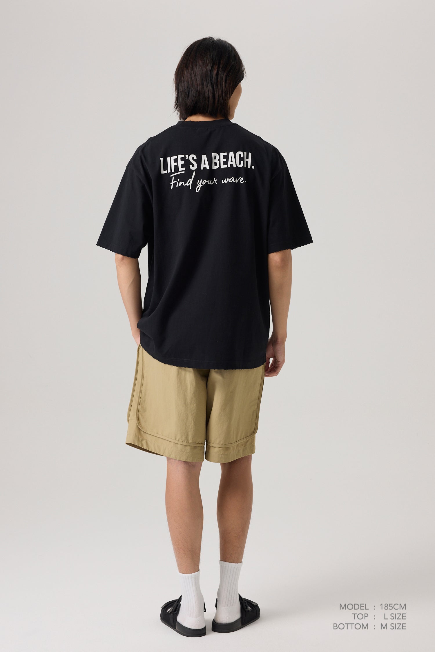 Life's a Beach Tee - Black