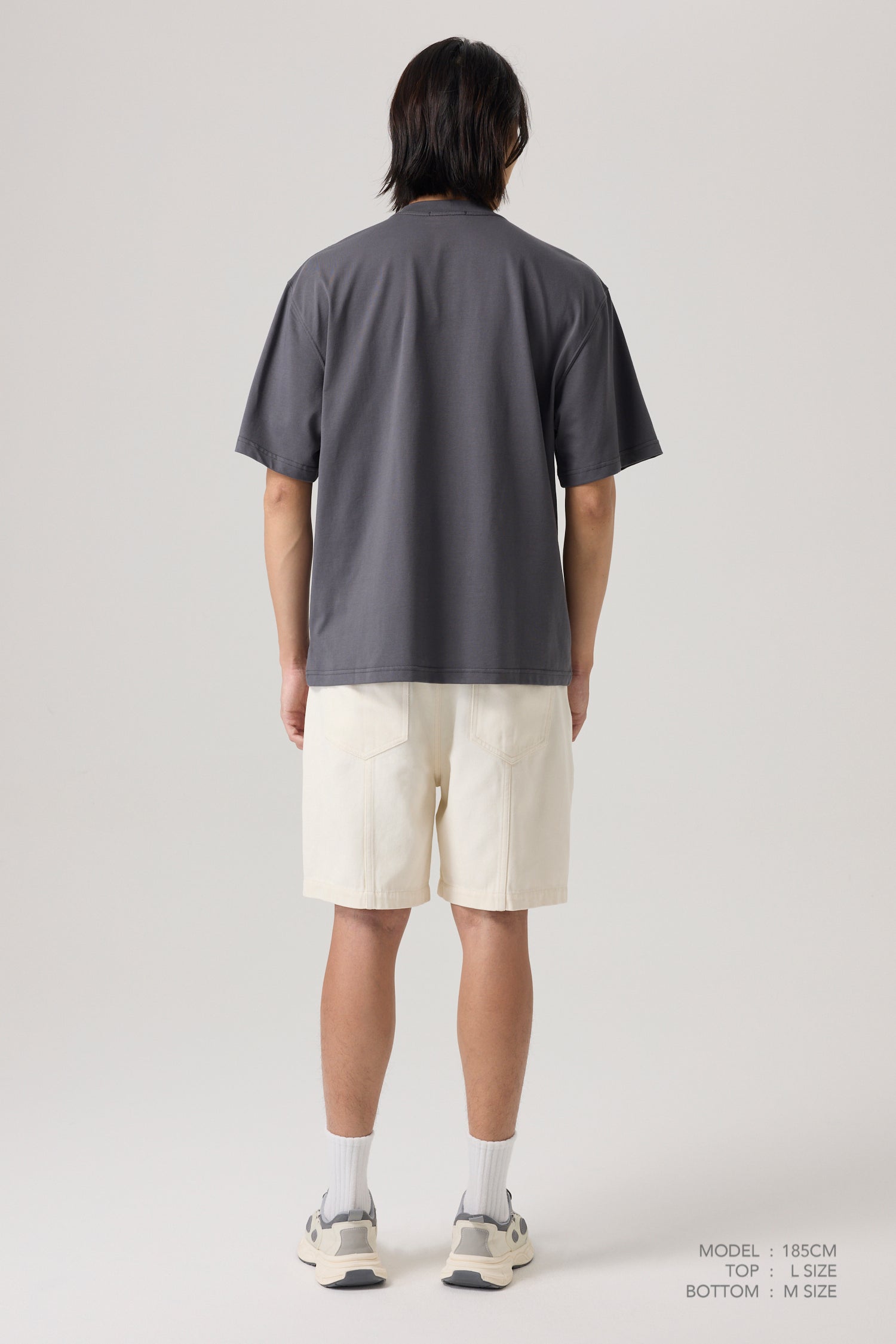 Sweater Effect Tee - Grey