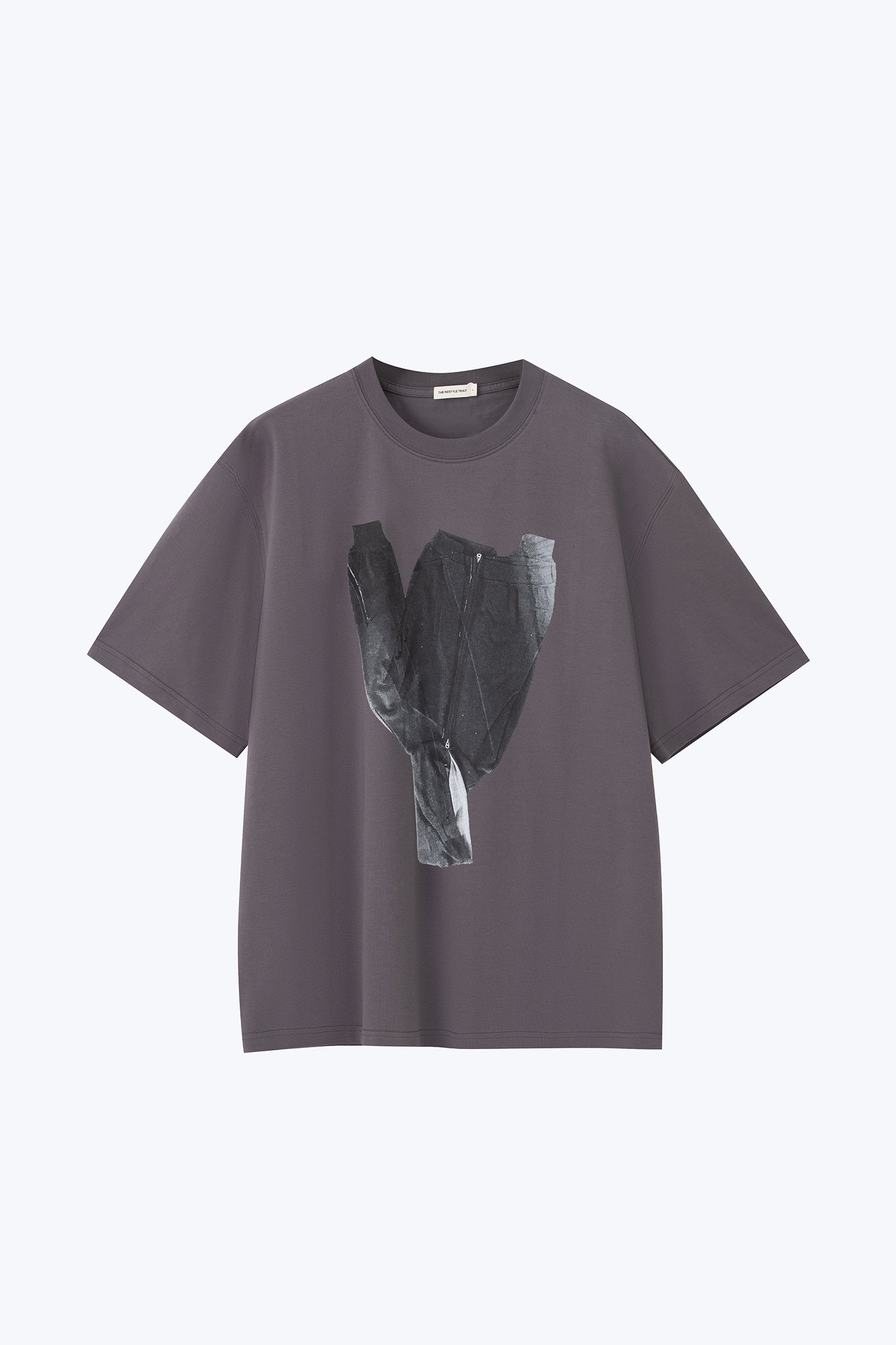 Sweater Effect Tee - Grey
