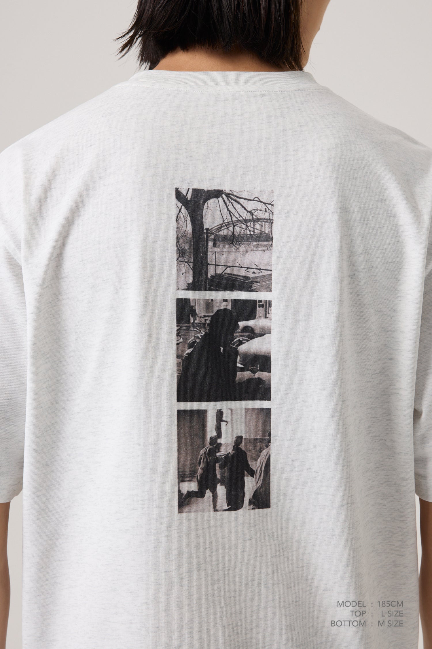 Here/Nowhere Tee - Hue Grey