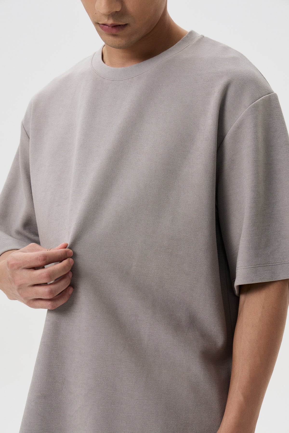 Crew Neck Tee - Grey
