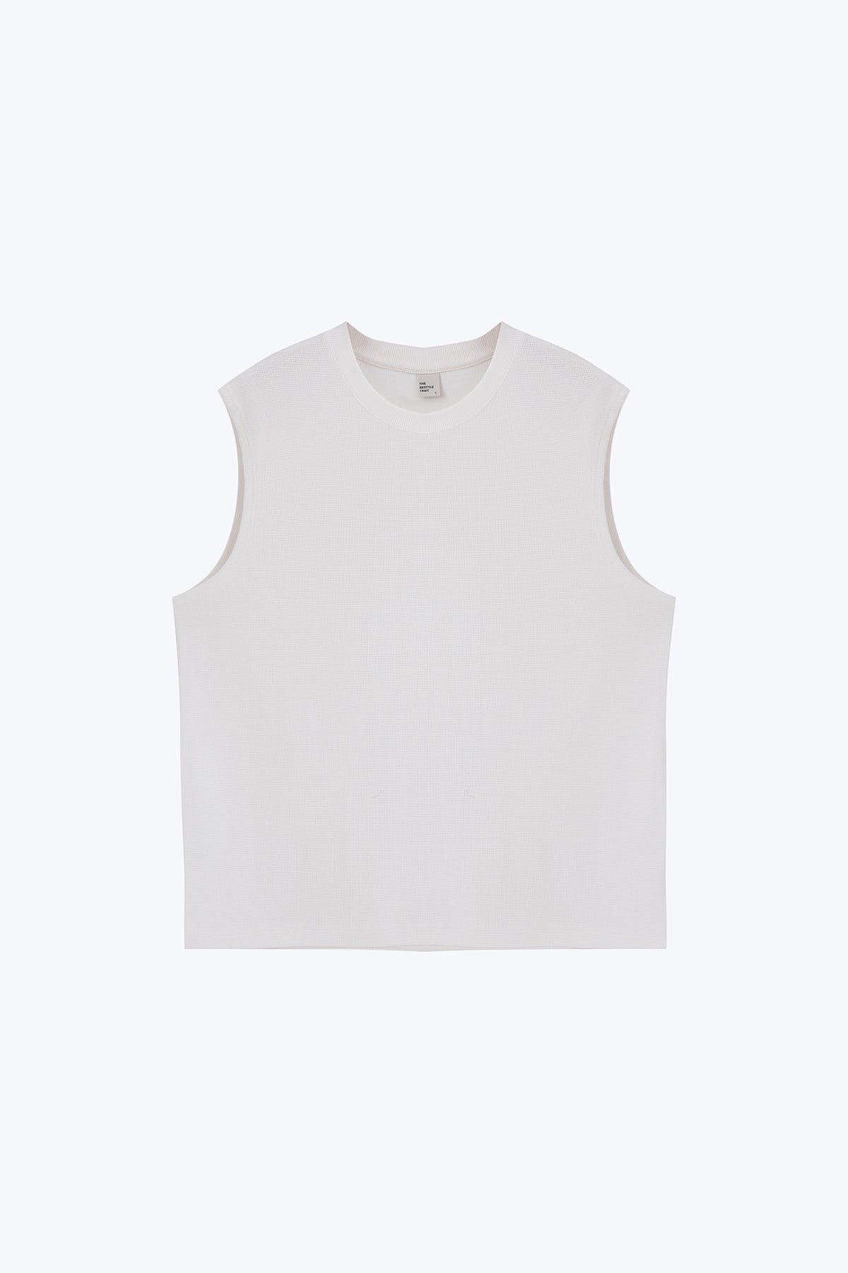 Waffle Muscle Tee - Cream