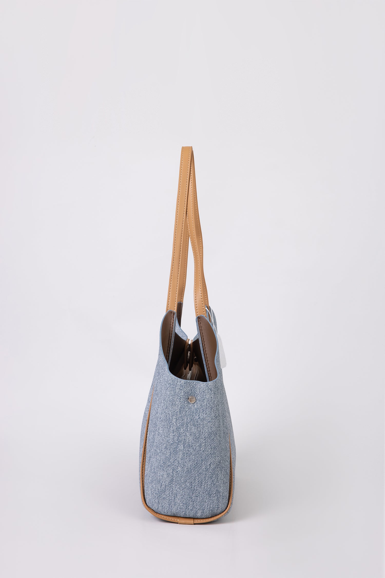 Trapeze Tote Bag - Dusty Blue