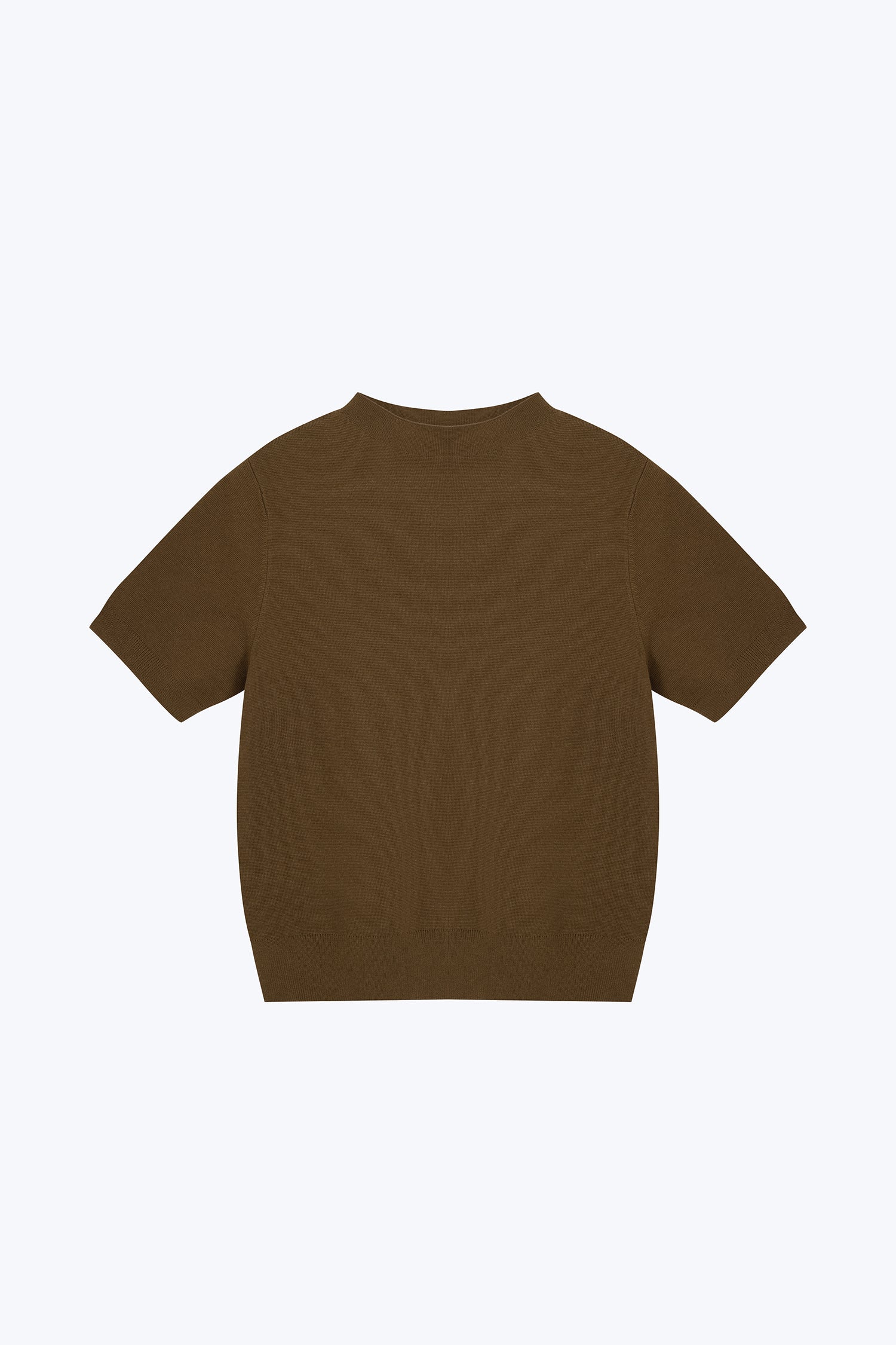 Rayon Cotton Knit Top - Olive