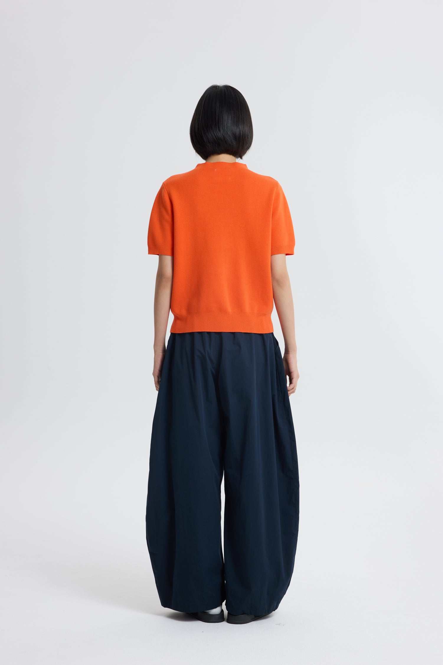 Rayon Cotton Knit Top - Vermillion